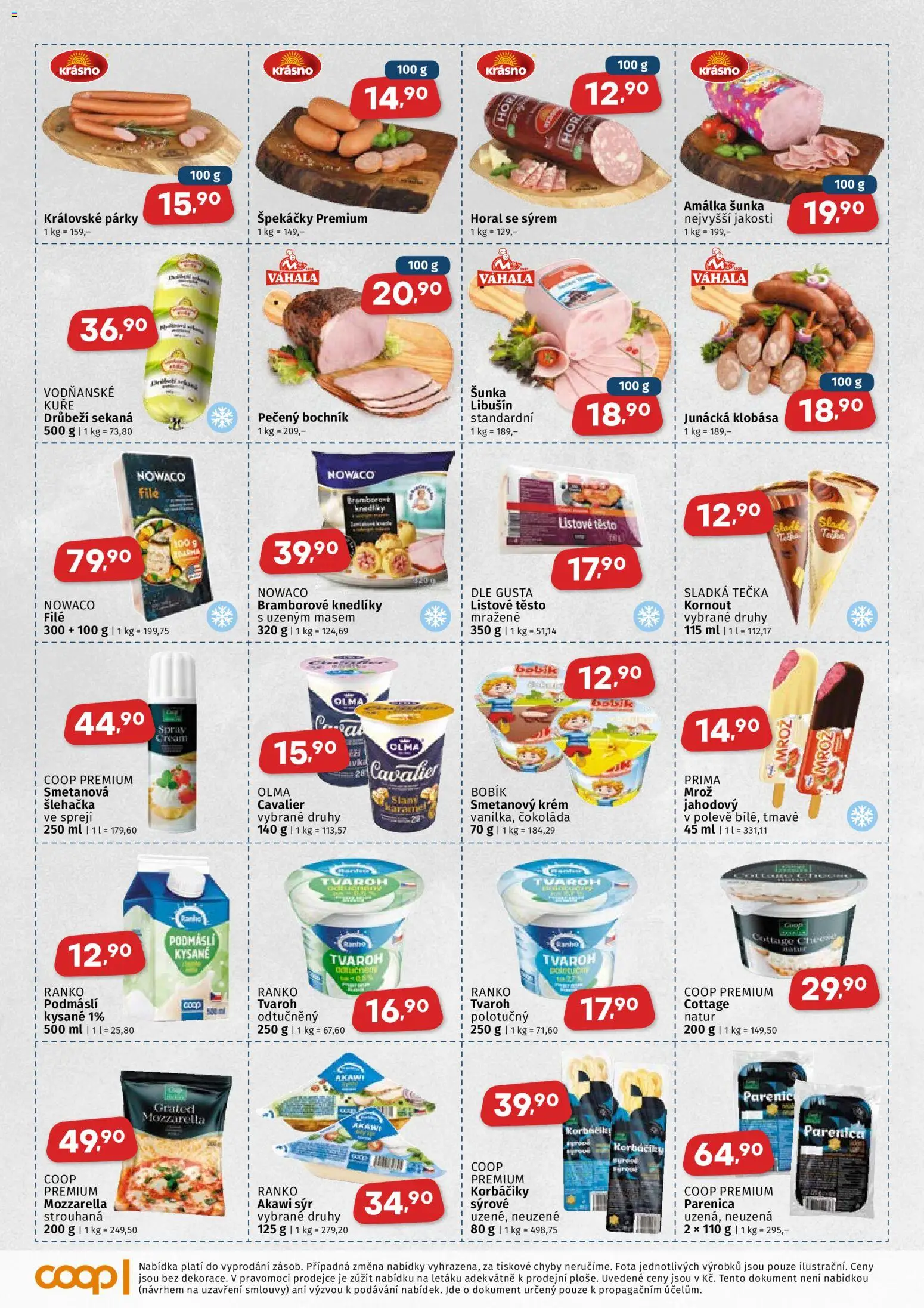 Coop leták - Jihočeský region od 25.03.2026 | Strana: 2 | Produkty: Sýr, Krém, Těsto, Cottage