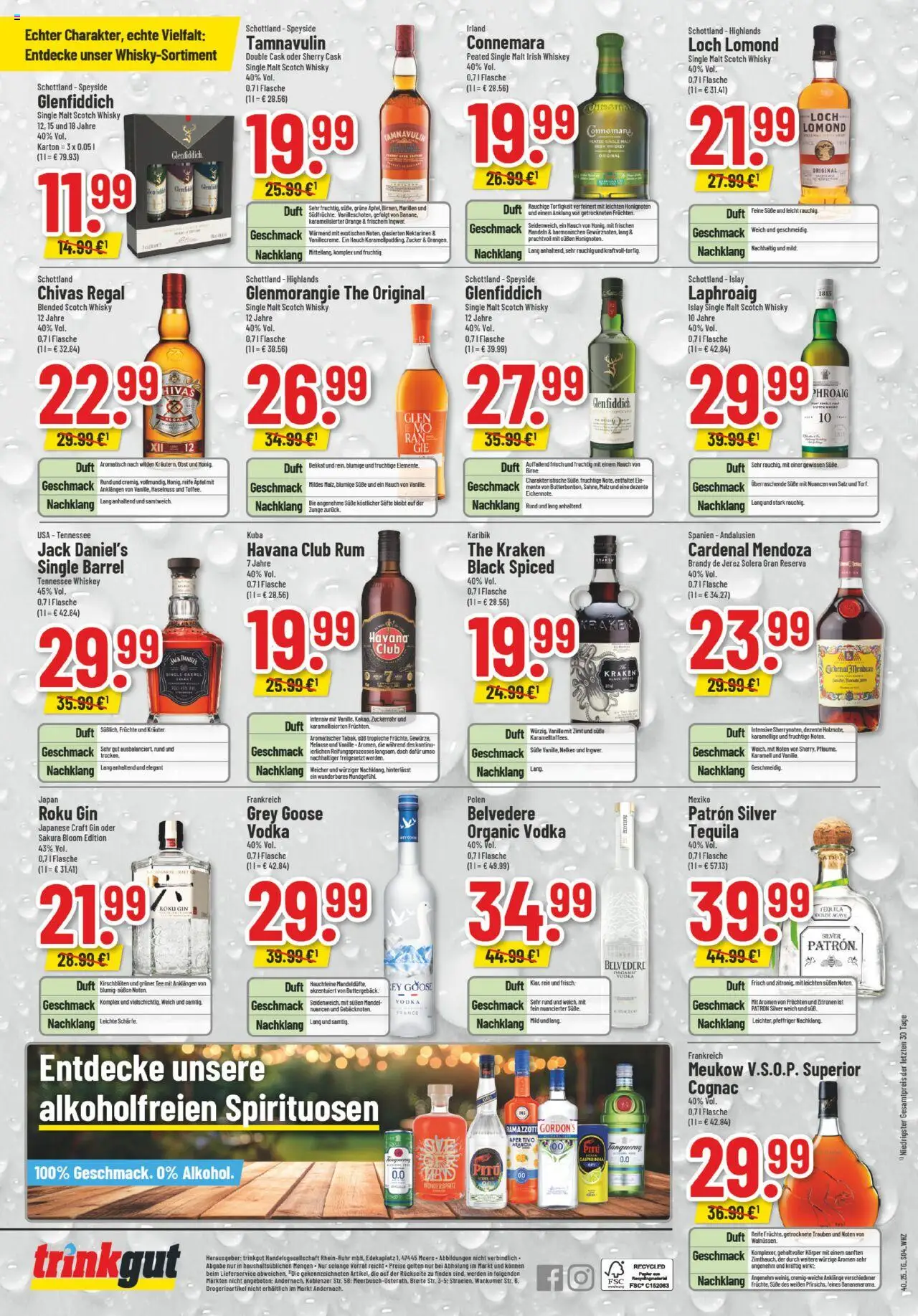 Trinkgut Prospekt – gültig ab 06.10.2025 | Seite: 10 | Produkte: Tequila, Birne, Tee, Gin