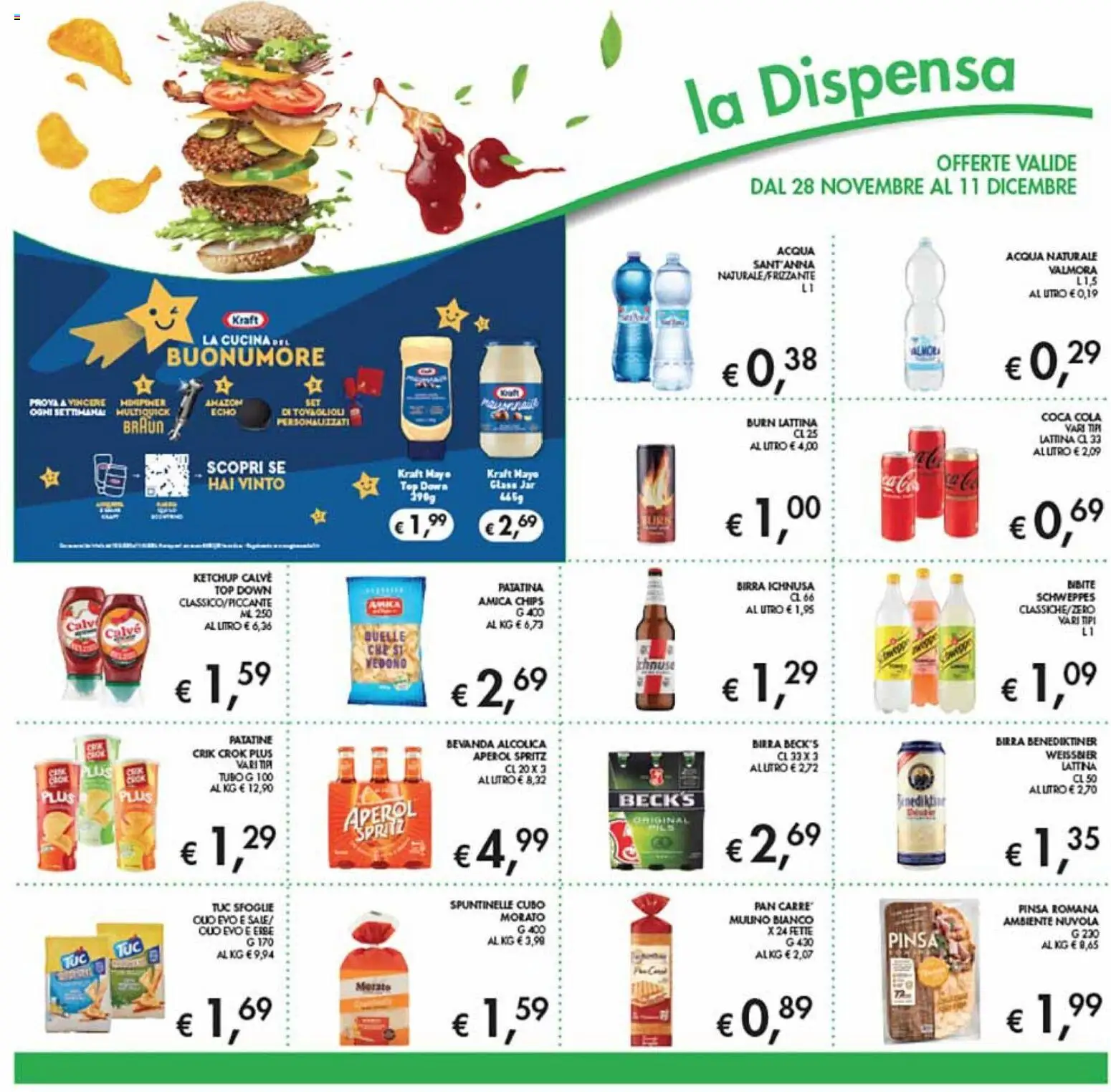 Volantino Coal del 28.11.2025 | Pagina: 14 | Prodotti: Patatine, Acqua, Top, Aperol