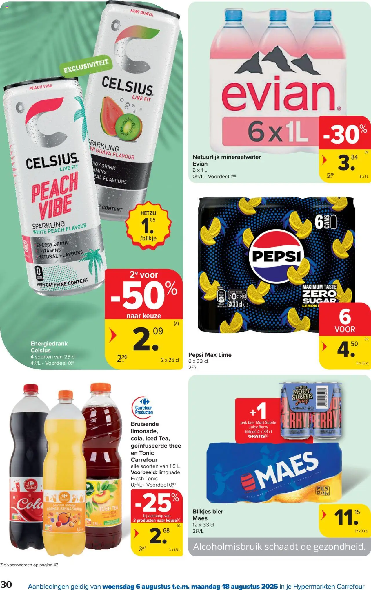  | Pagina: 30 | Producten: Bier, Thee, Pepsi, Limonade