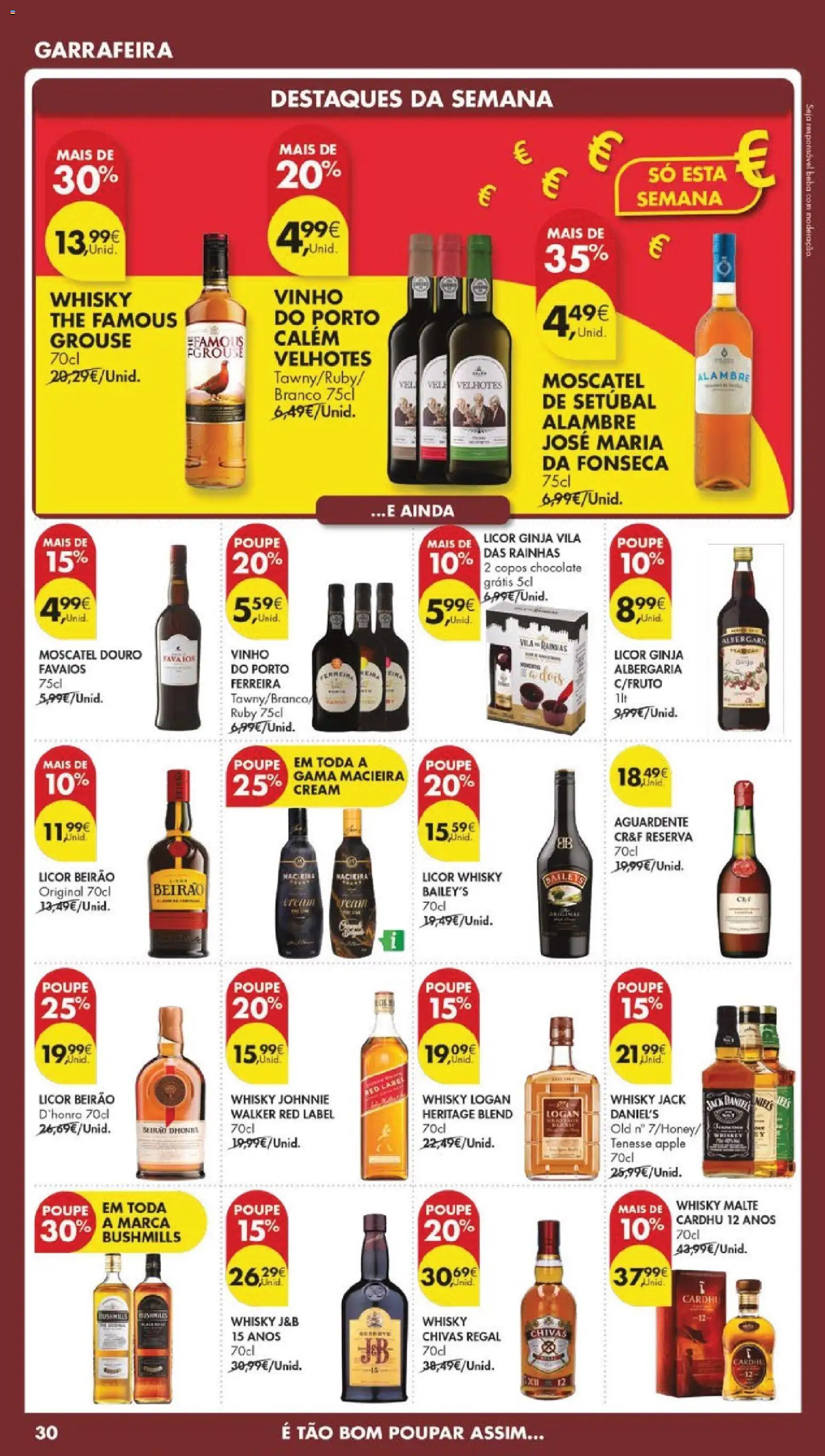 Pingo Doce folheto │ válido de 31.03.2026 | Página: 34 | Produtos: Whisky, Licor, Chocolate, Vinho