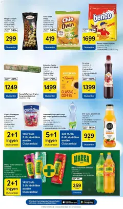 Tesco akciós újság - amely érvényes a következő dátumtól: 26.03.2026 | Oldal: 25 | Termékek: Chips, Gyümölcslé, Őrölt kávé, Só