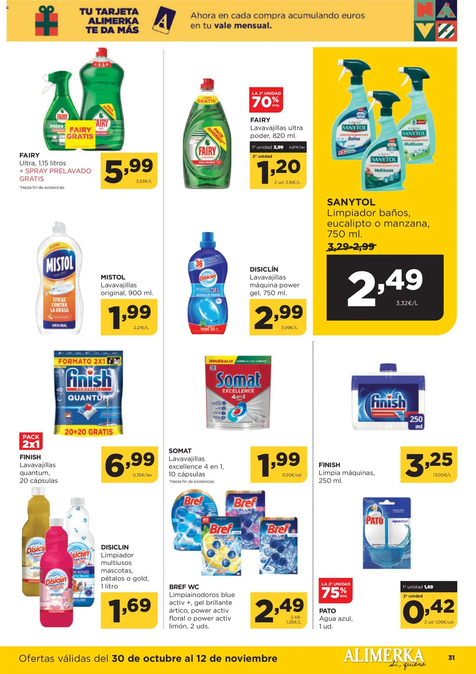 Alimerka folleto Castilla y León │ válido desde el 30.10.2025 | Página: 31 | Productos: Té, Lavavajillas
