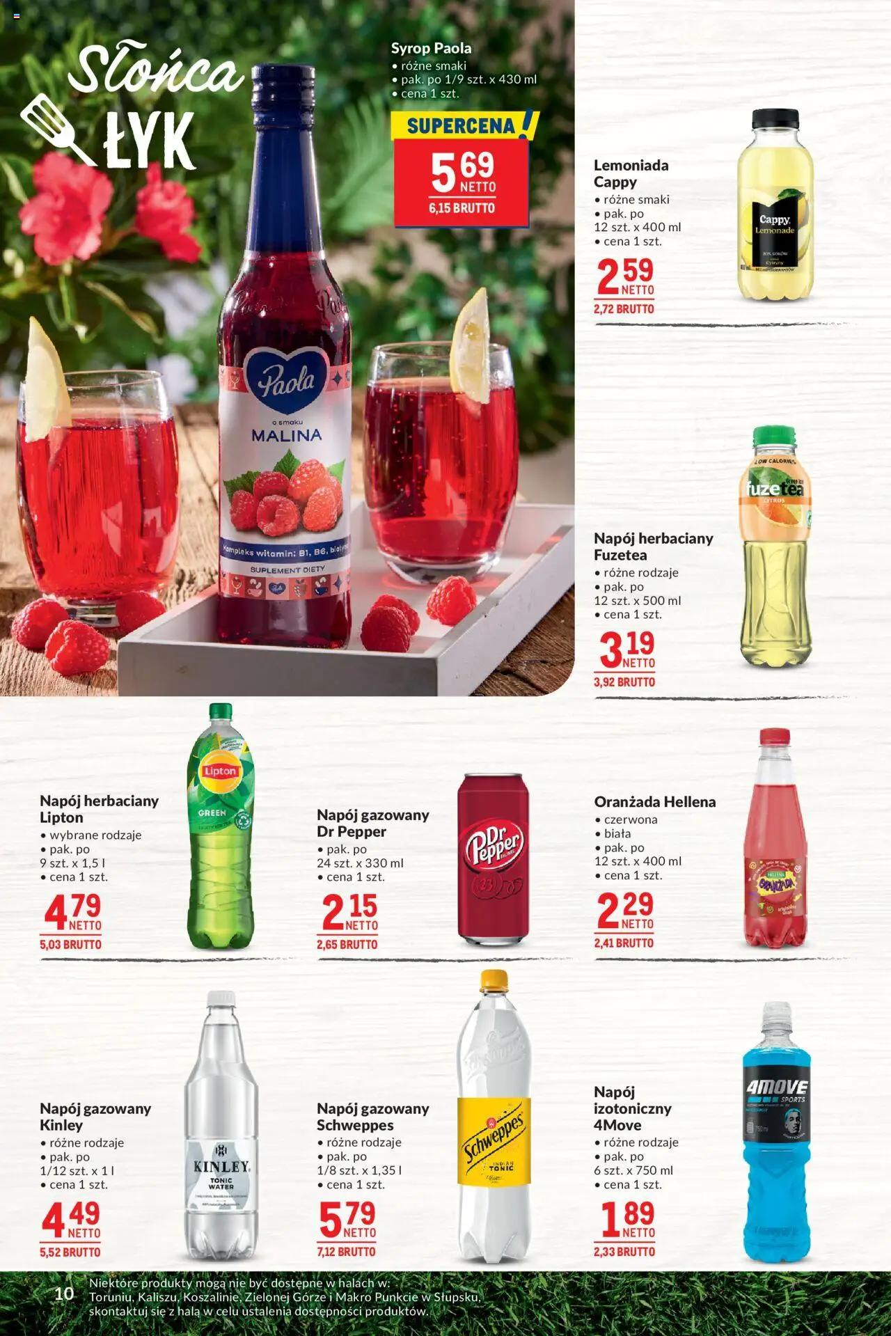 Makro Gazetka - Smakuj chwile z pysznym grillem od 27.05.2025 | Strona: 10 | Produkty: Syrop, Malina, Ice Tea, Oranżada hellena