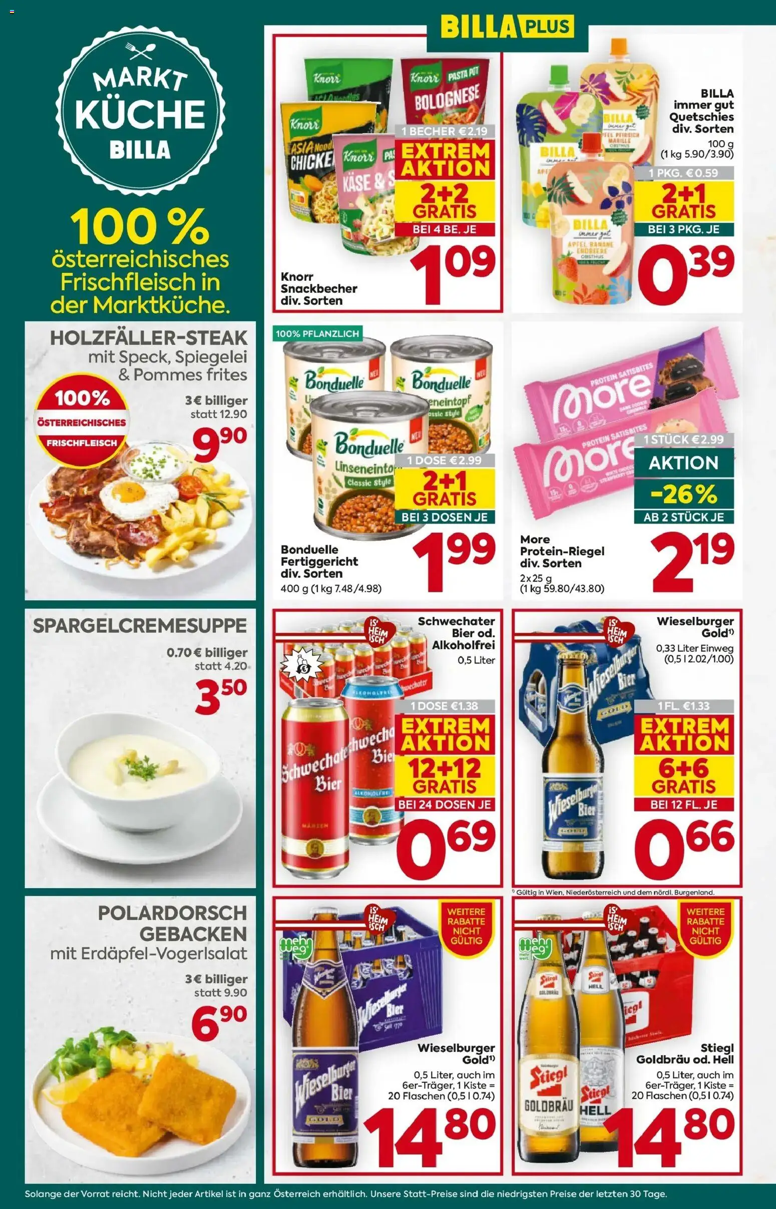 Billa Plus Flugblatt - Wien gültig ab 23.04.2026 | Seite: 14 | Produkte: Pasta, Pfirsich, Käse, Äpfel