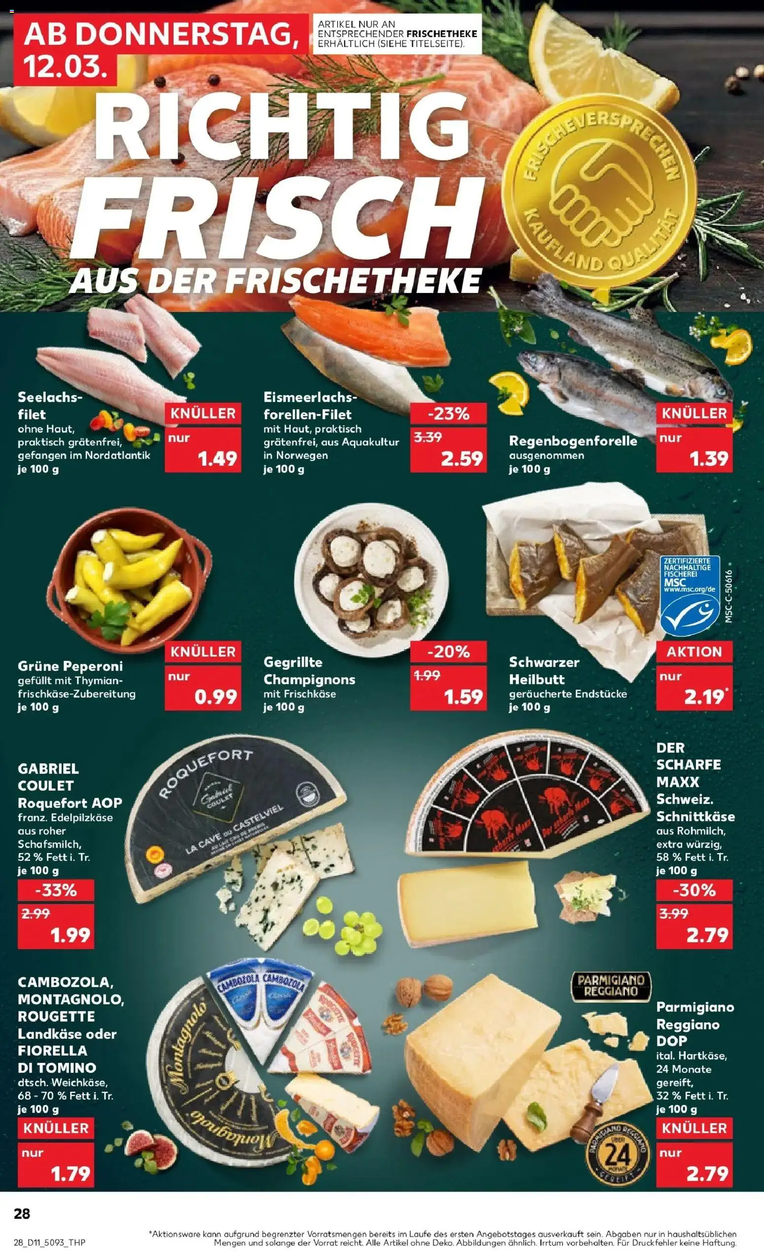 Kaufland Prospekt Hermeskeil	 – gültig ab 09.03.2026 | Seite: 40 | Produkte: Champignons, Frischkase