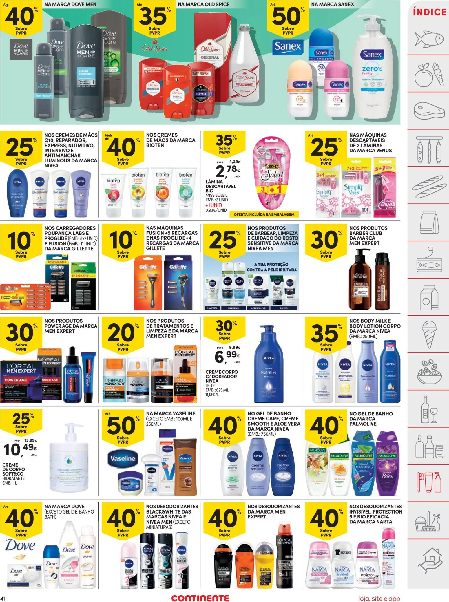 Continente folheto │ válido de 06.01.2026 | Página: 41 | Produtos: Aftershave, Gel de banho, Leite, Banho