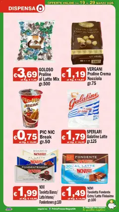 Anteprima del volantino Primo Prezzo volantino valido a partire dal 19.03.2026 | Pagina: 16 | Prodotti: Cioccolato, Latte, Cacao, Amaro