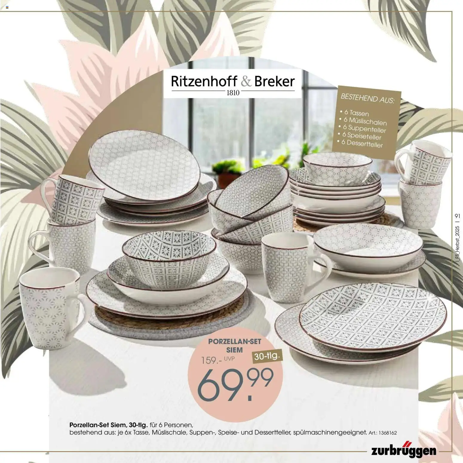 Zurbrüggen - Zurbrüggen: Raum für neue Lieblingsstücke – gültig ab 19.10.2025 | Seite: 91