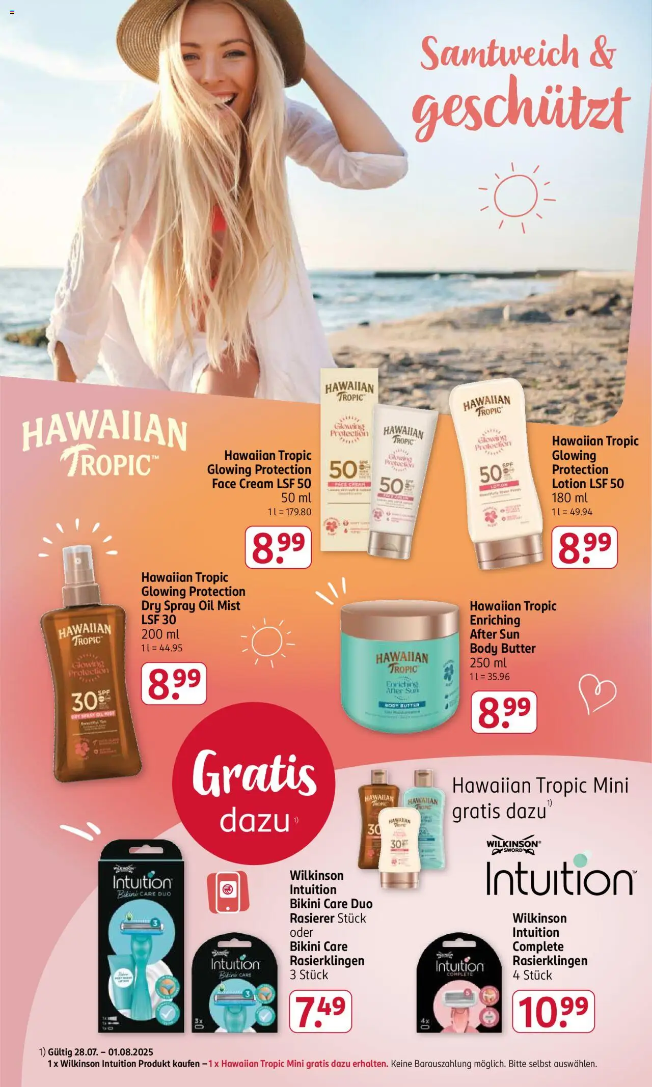 Rossmann Prospekt 	 - gültig ab dem 28.07.2025 | Seite: 16 | Produkte: Bikini, Rasierer, Butter, After Sun
