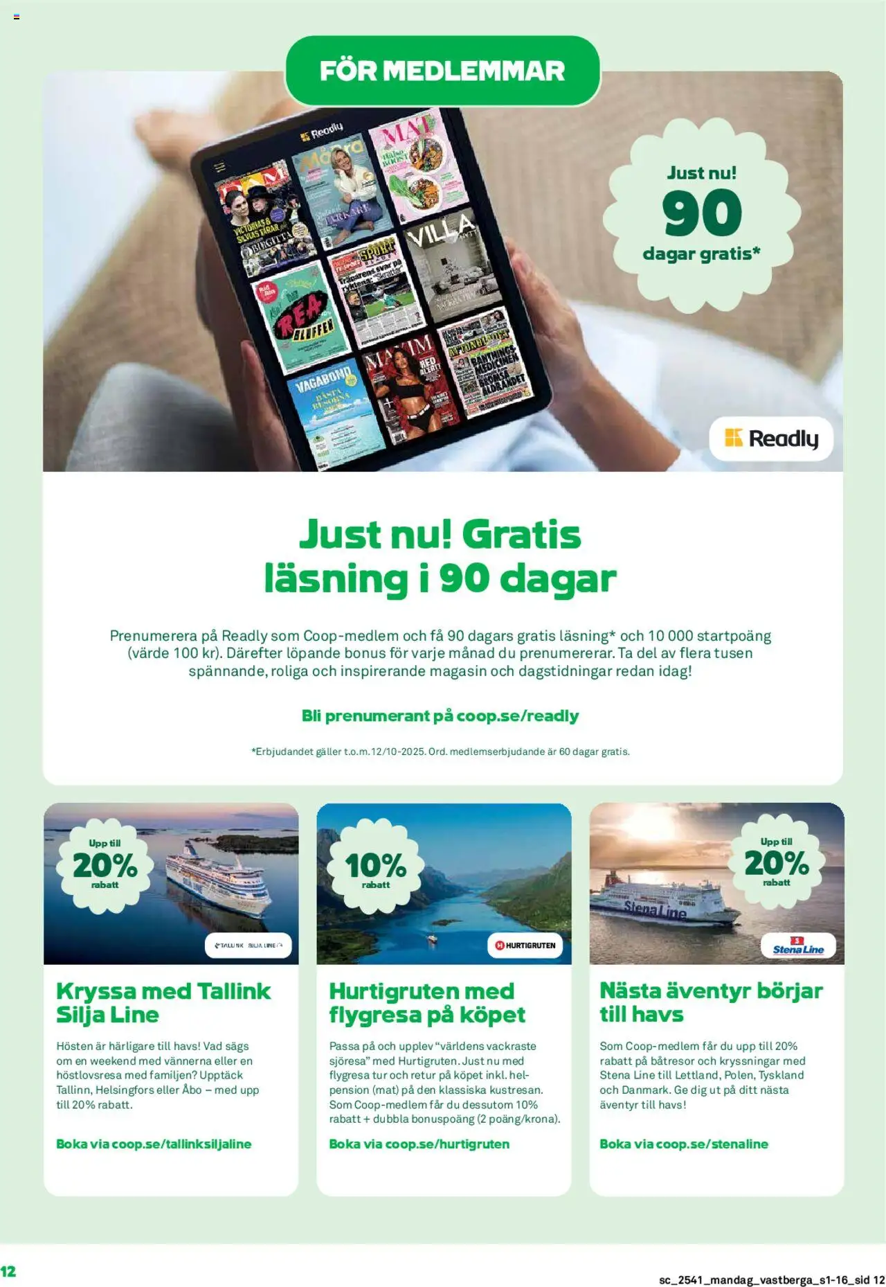Coop Forum reklamblad aktuell från 06.10.2025 | Sida: 12 | Produkter: Galler