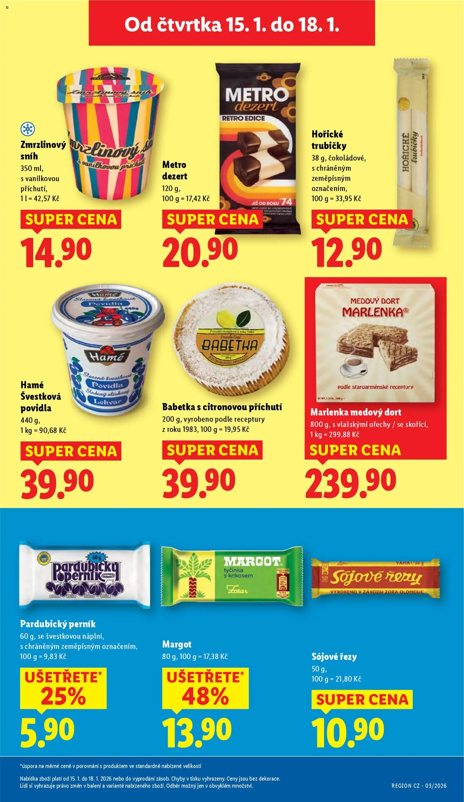 Lidl leták od 15.01.2026 | Strana: 17 | Produkty: Povidla, Perník, Dort, Marlenka