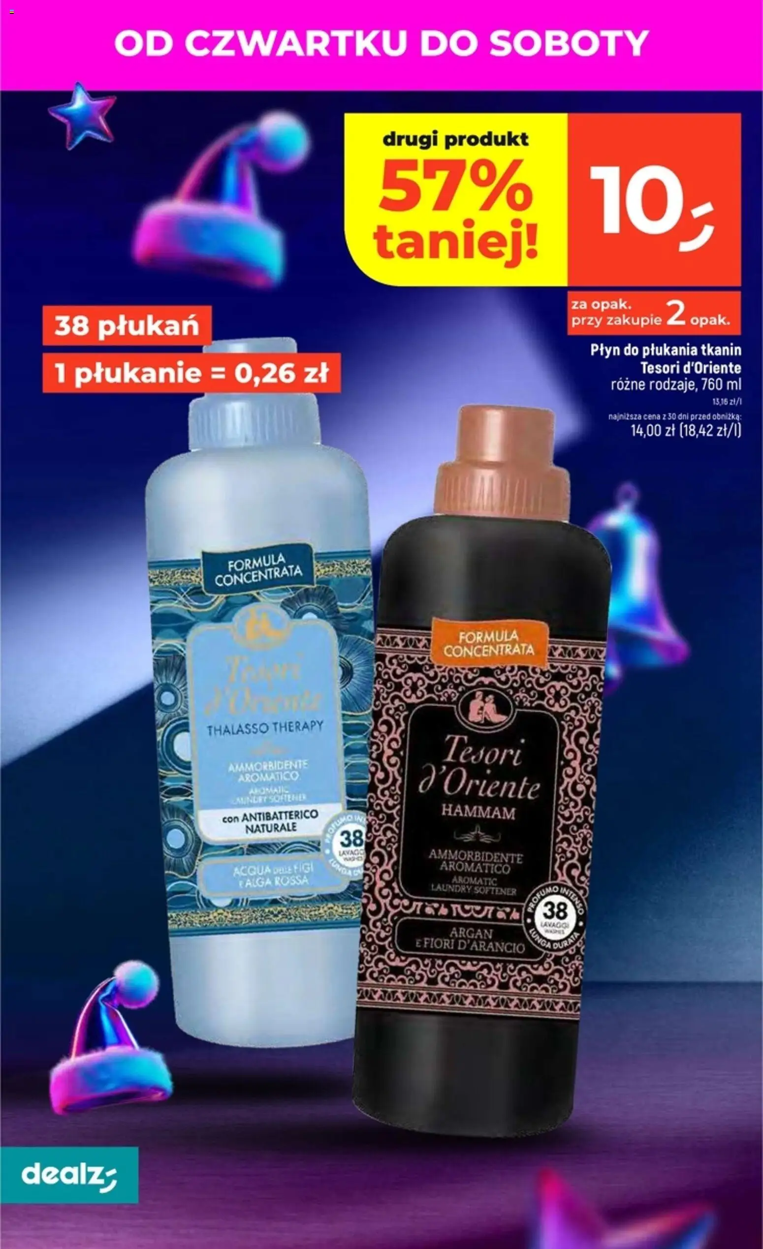 Dealz Gazetka od 20.11.2025 | Strona: 8 | Produkty: Tesori d'oriente, Płyn do płukania tkanin