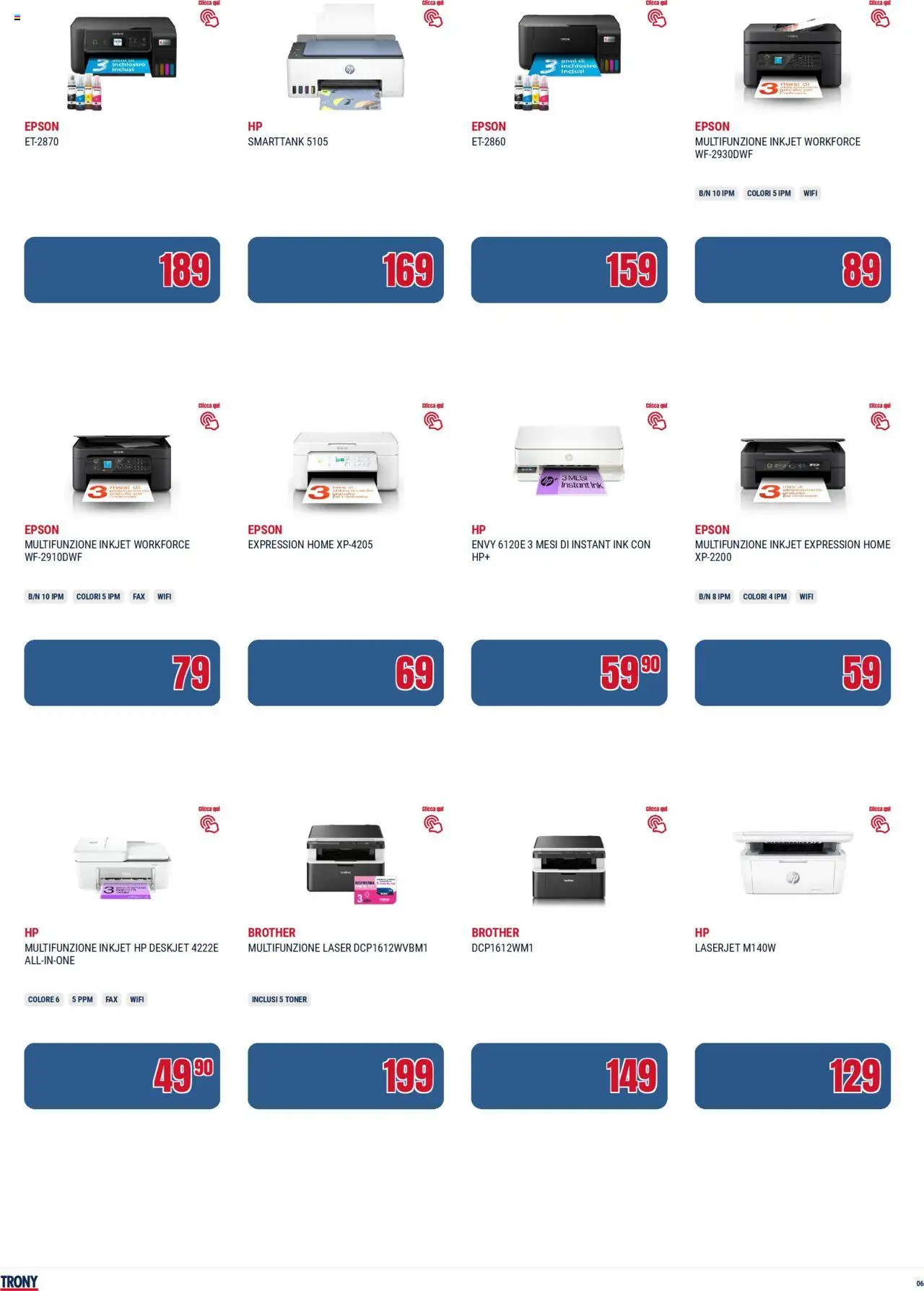 Volantino Trony del 21.08.2025 | Pagina: 6 | Prodotti: Toner