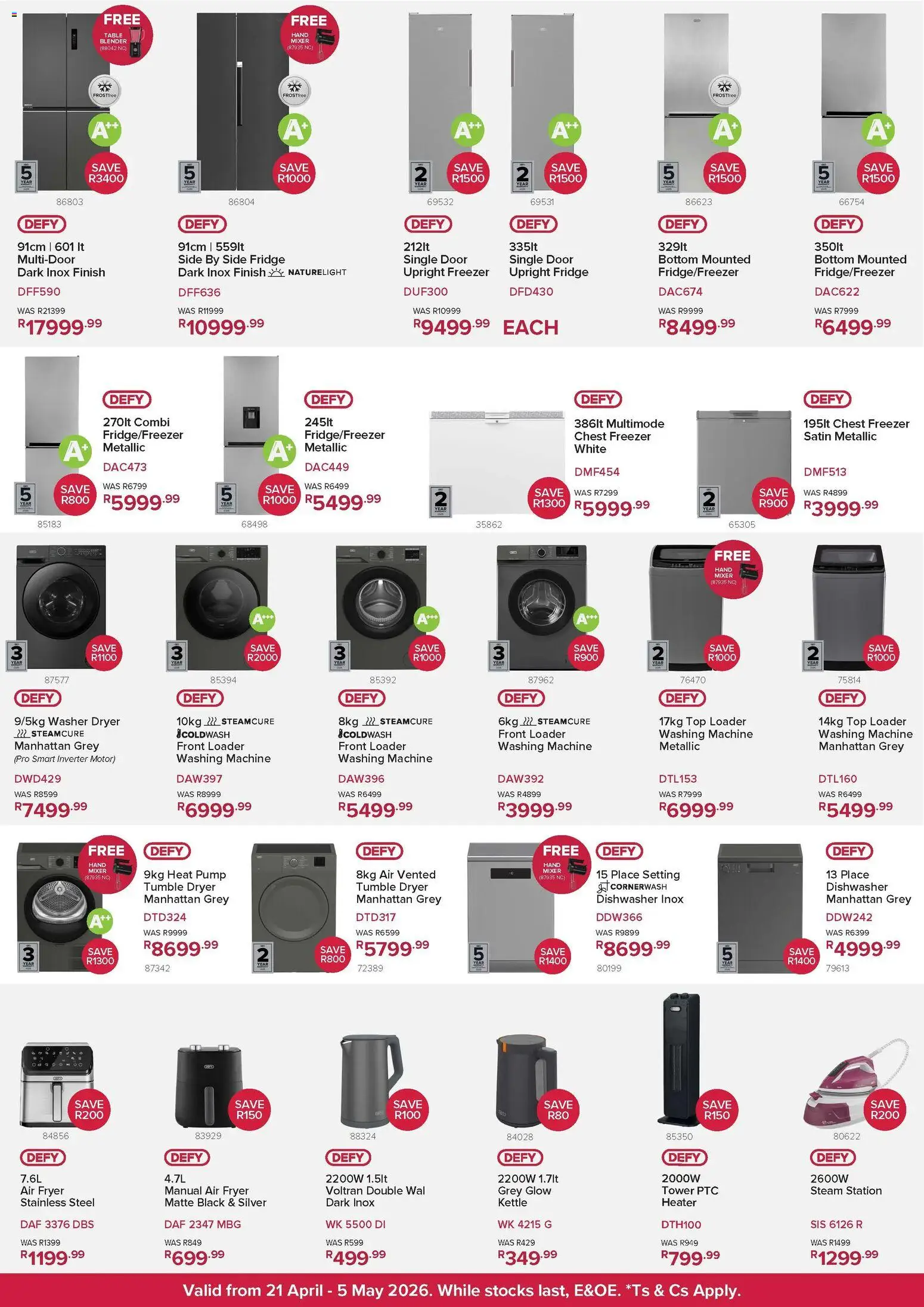 New Hirsch's catalogue – valid from 21.04.2026 | Page: 3 | Products: Kettle, Fryer, Fridge, Heater