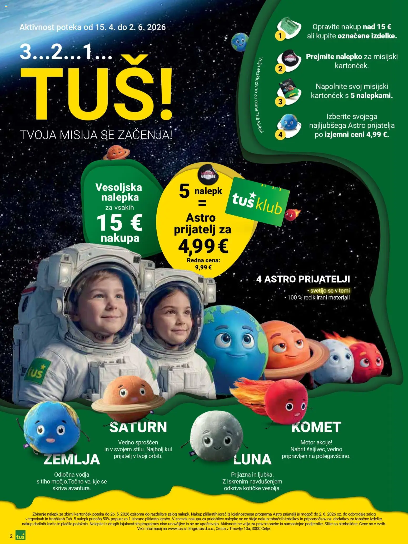Novi Tuš katalog ponudbe – veljaven od 15.04.2026 | Stran: 2 | Izdelki: Žemlja