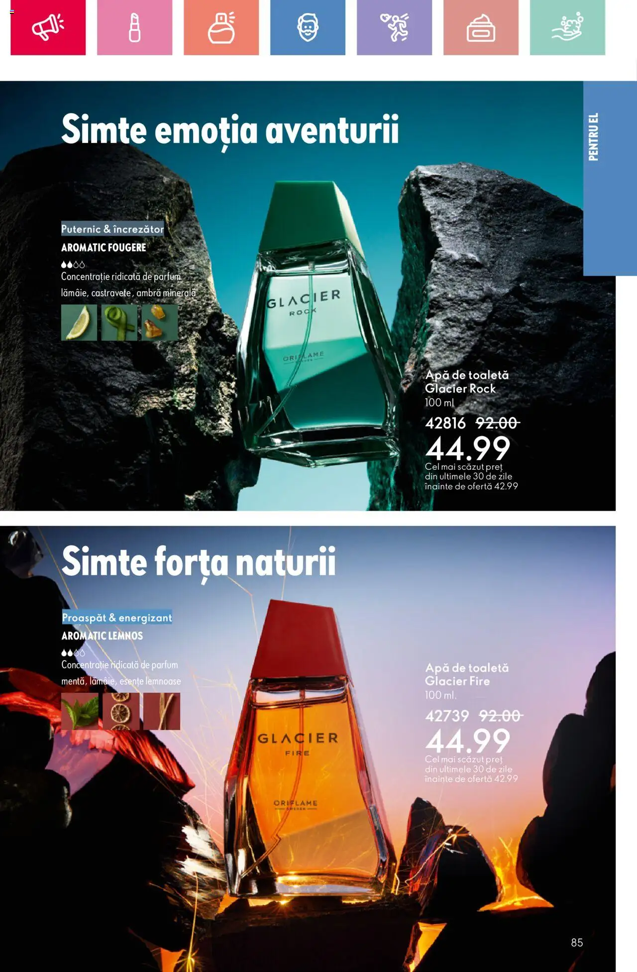 Oriflame catalog 10 2025 – valabil de la 06.07.2025 | Pagină: 85 | Produse: Toaletă, Parfum, Apă de toaletă, Apă