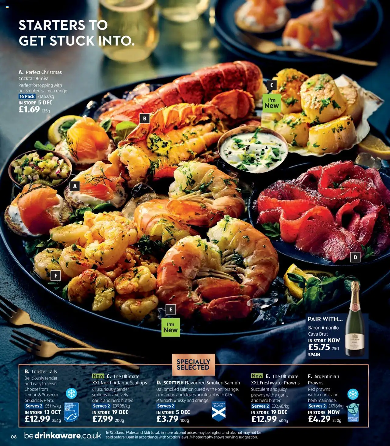 {H1} | Page: 8 | Products: Salmon, Garlic, Prosecco, Whisky