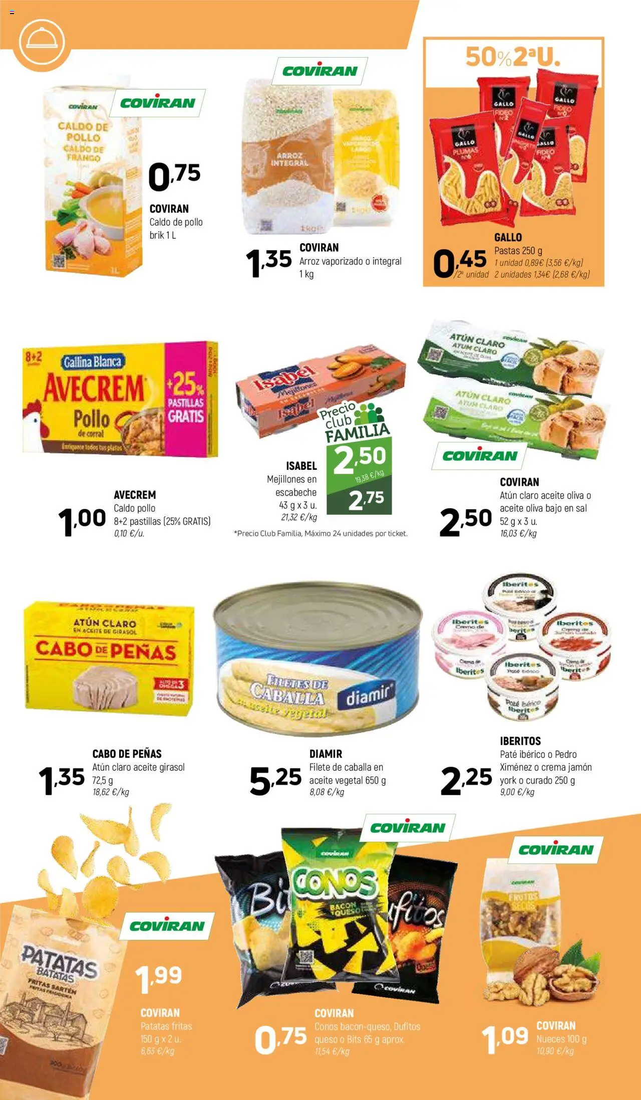 Coviran ofertas │ válido desde el 09.09.2025 | Página: 8 | Productos: Queso, Jamón, Paté, Arroz