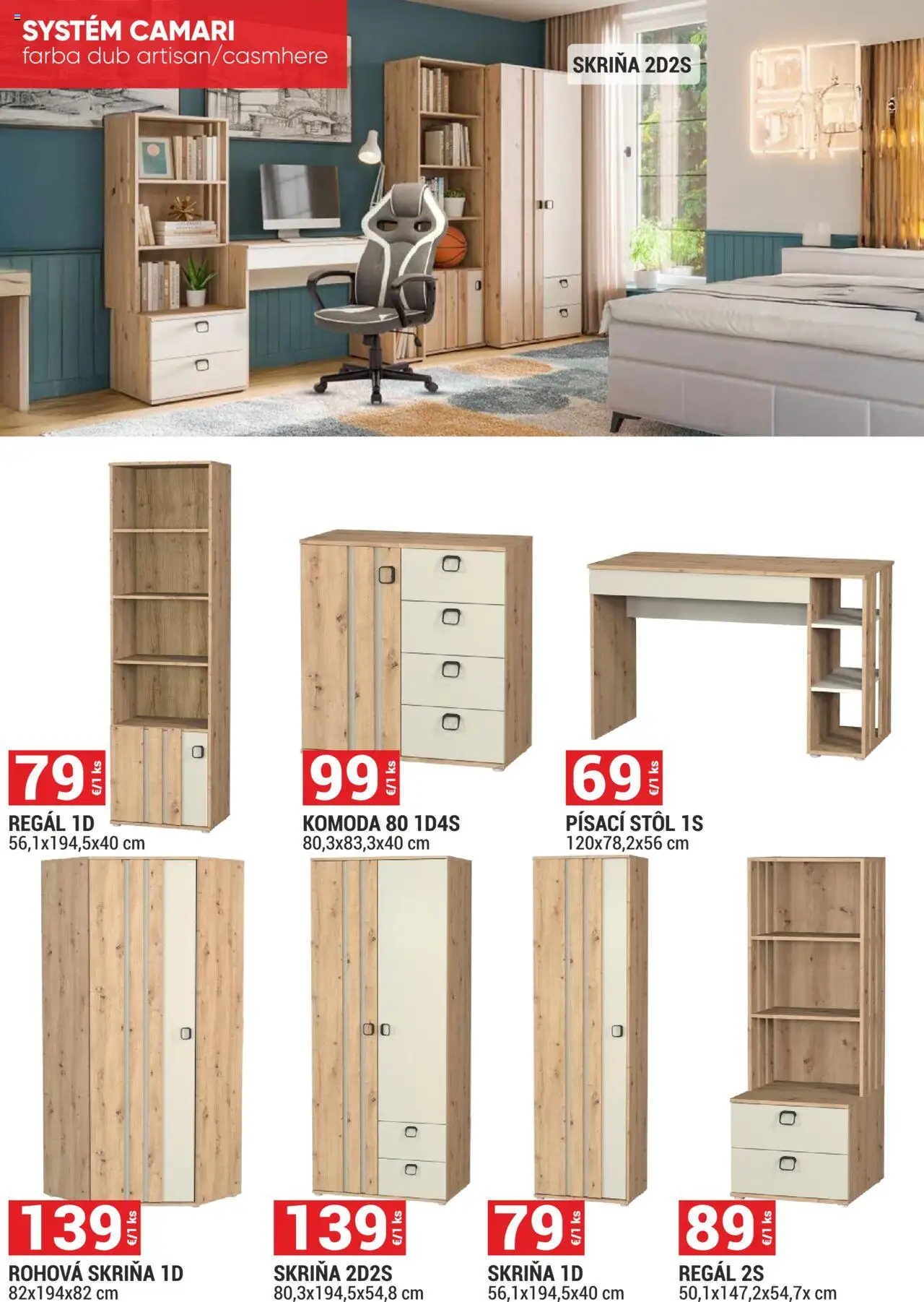 Merkury Market leták │ platný od 01.06.2025 | Strana: 20 | Produkty: Regál, Skriňa, Rohová skriňa, Stôl