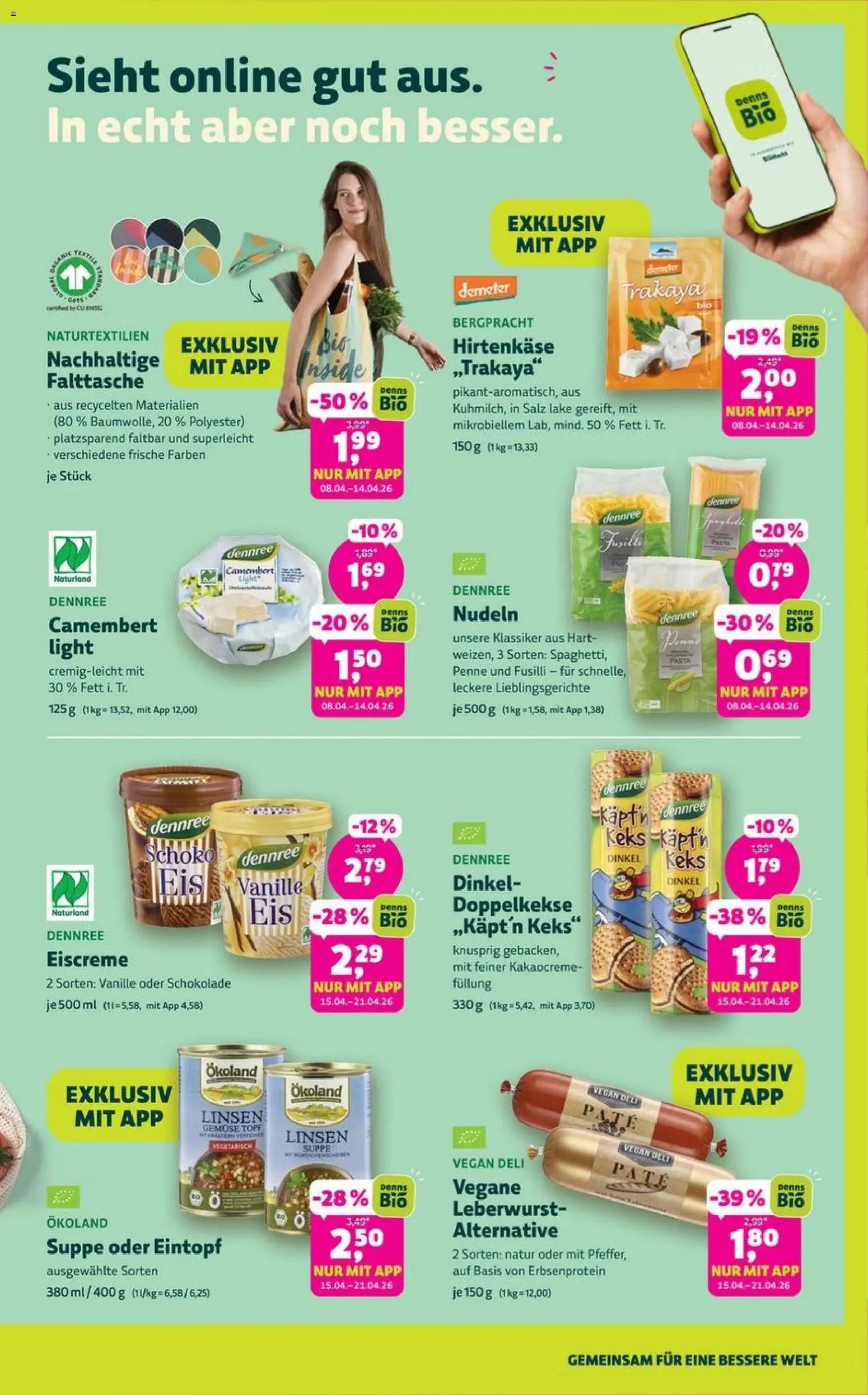 BioMarkt Prospekt 	 – gültig ab 08.04.2026 | Seite: 3 | Produkte: Schokolade, Gemüse, Salz, Pasta