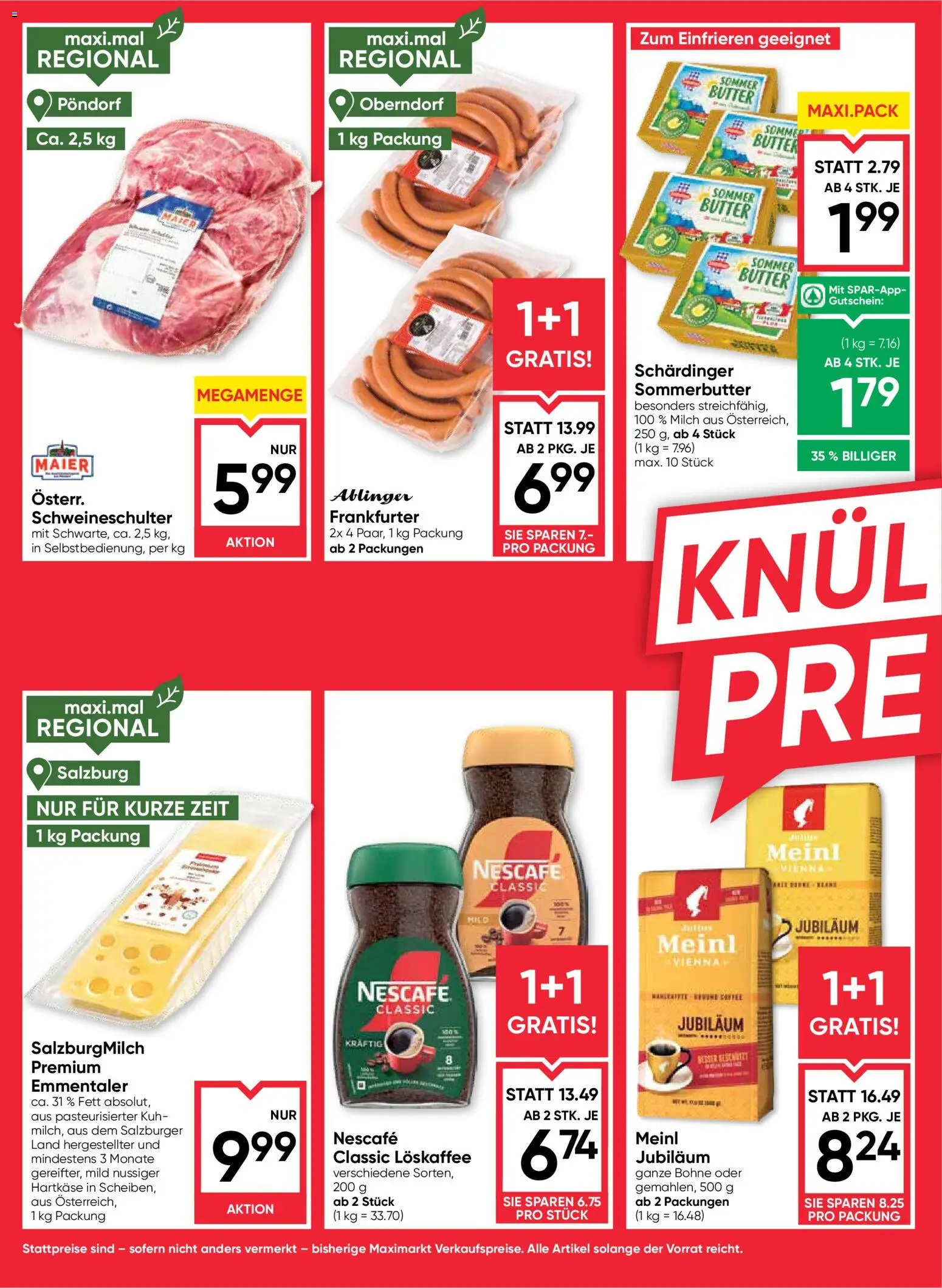 Maximarkt  Flugblatt gültig ab 22.01.2026 | Seite: 2 | Produkte: Milch, Butter
