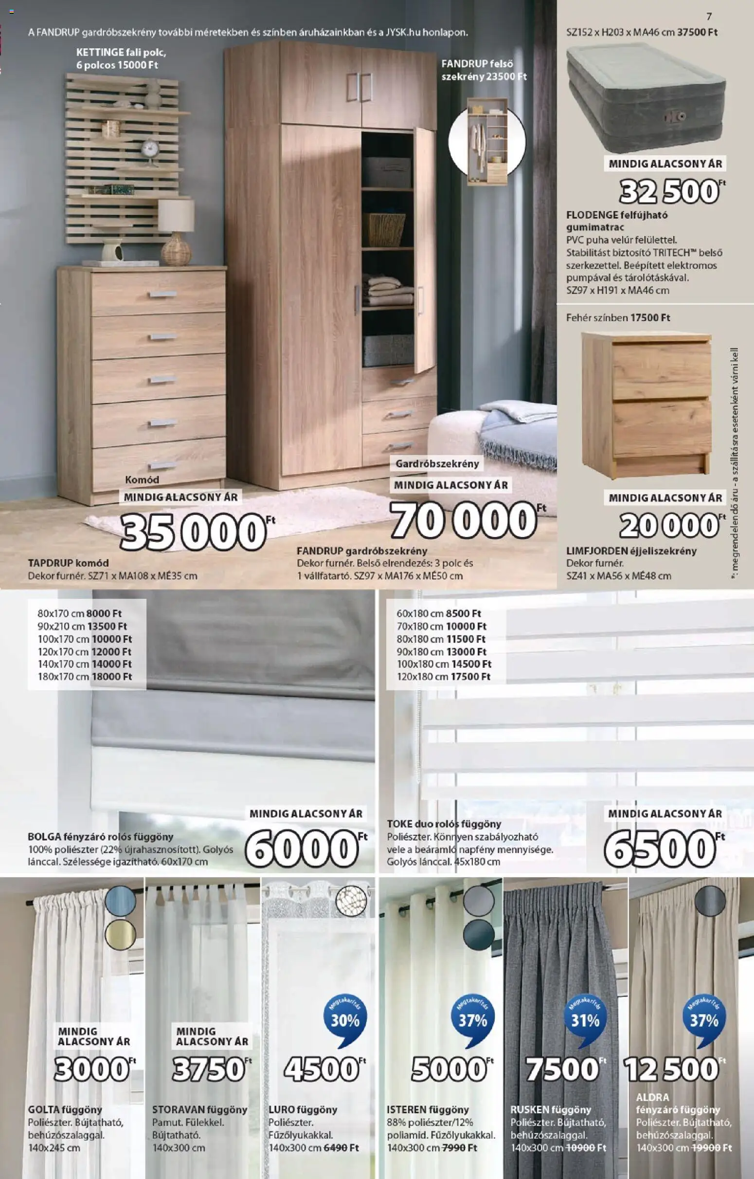 JYSK akciós ujság - amely érvényes a következő dátumtól: 01.12.2025 | Oldal: 7