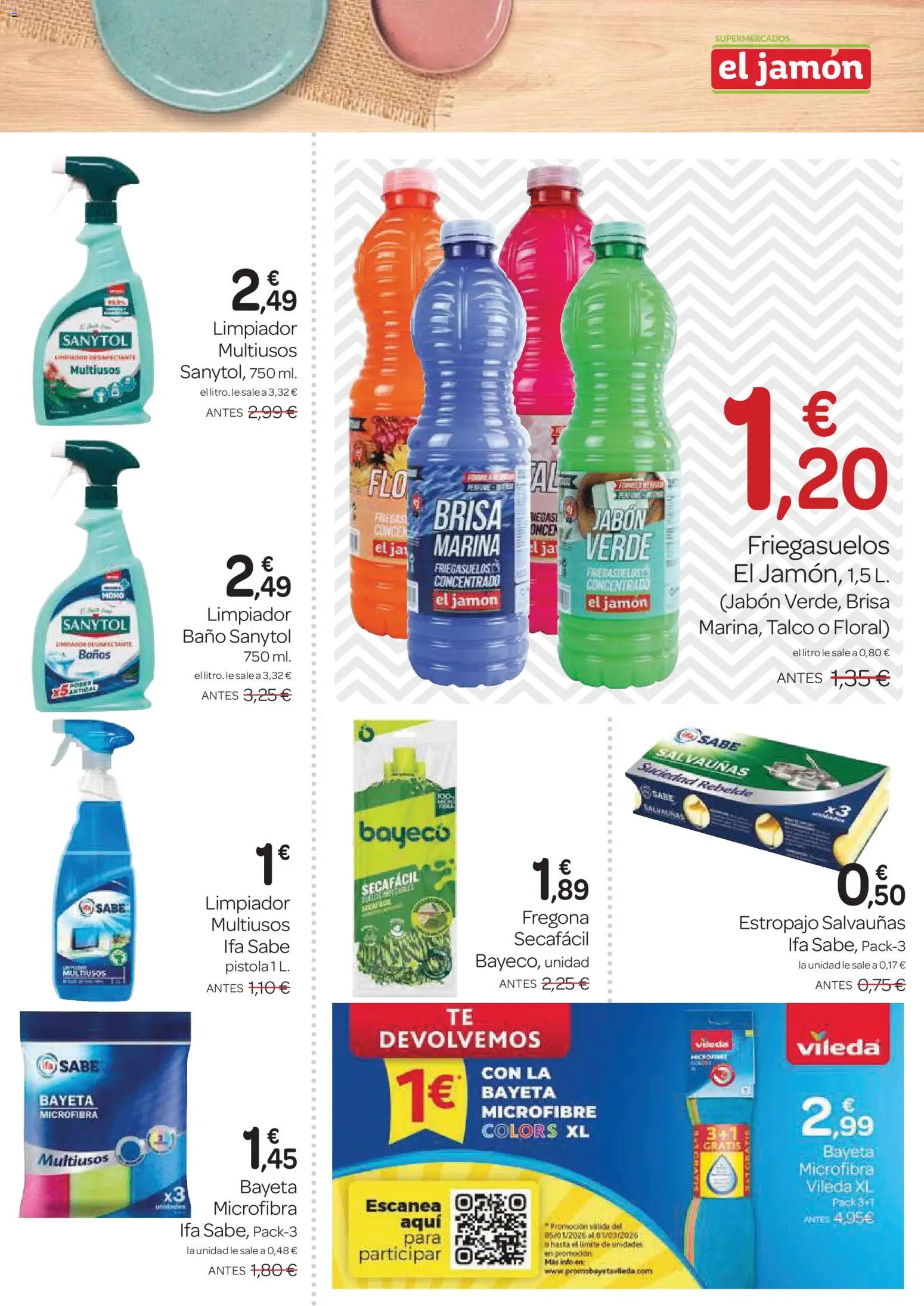 Supermercados El Jamón folleto │ válido desde el 29.01.2026 | Página: 23 | Productos: Jabón, Jamón, Baño