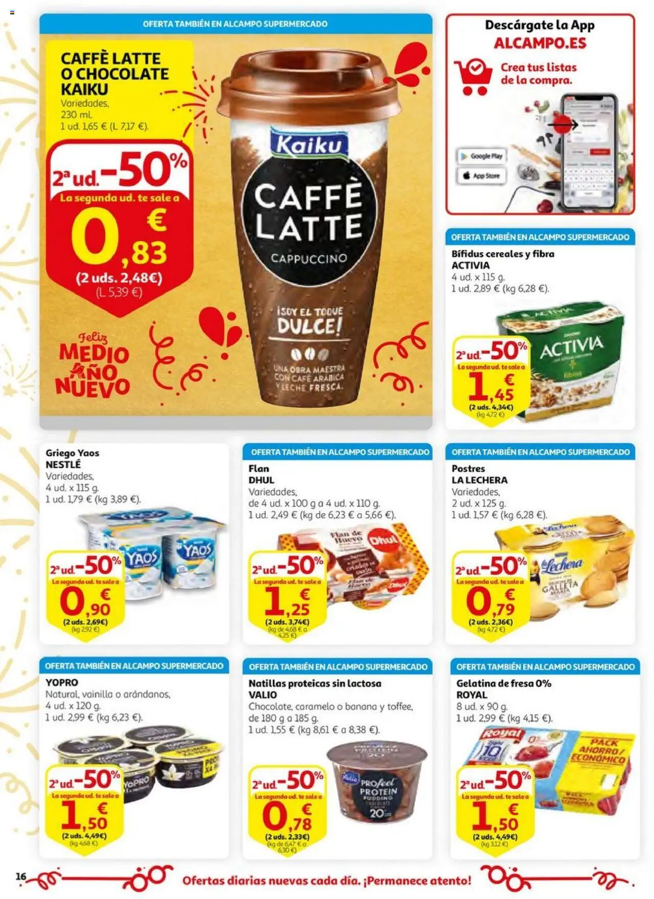 Alcampo - HG Unificado Nacional  │ válido desde el 03.06.2025 | Página: 16 | Productos: Gelatina, Chocolate, Cereales, Té