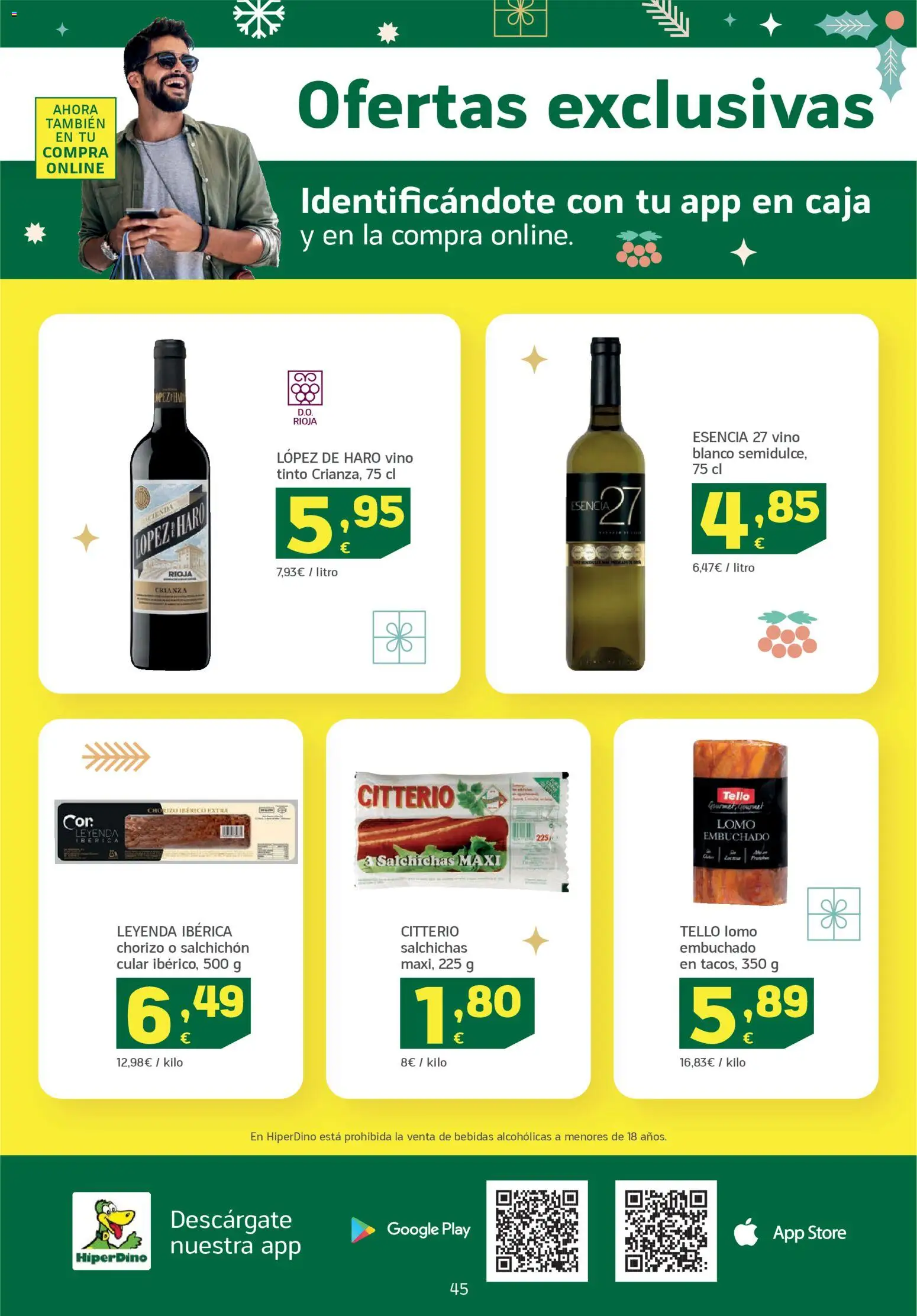 HiperDino folleto │ válido desde el 26.12.2025 | Página: 45 | Productos: Vino, Caja
