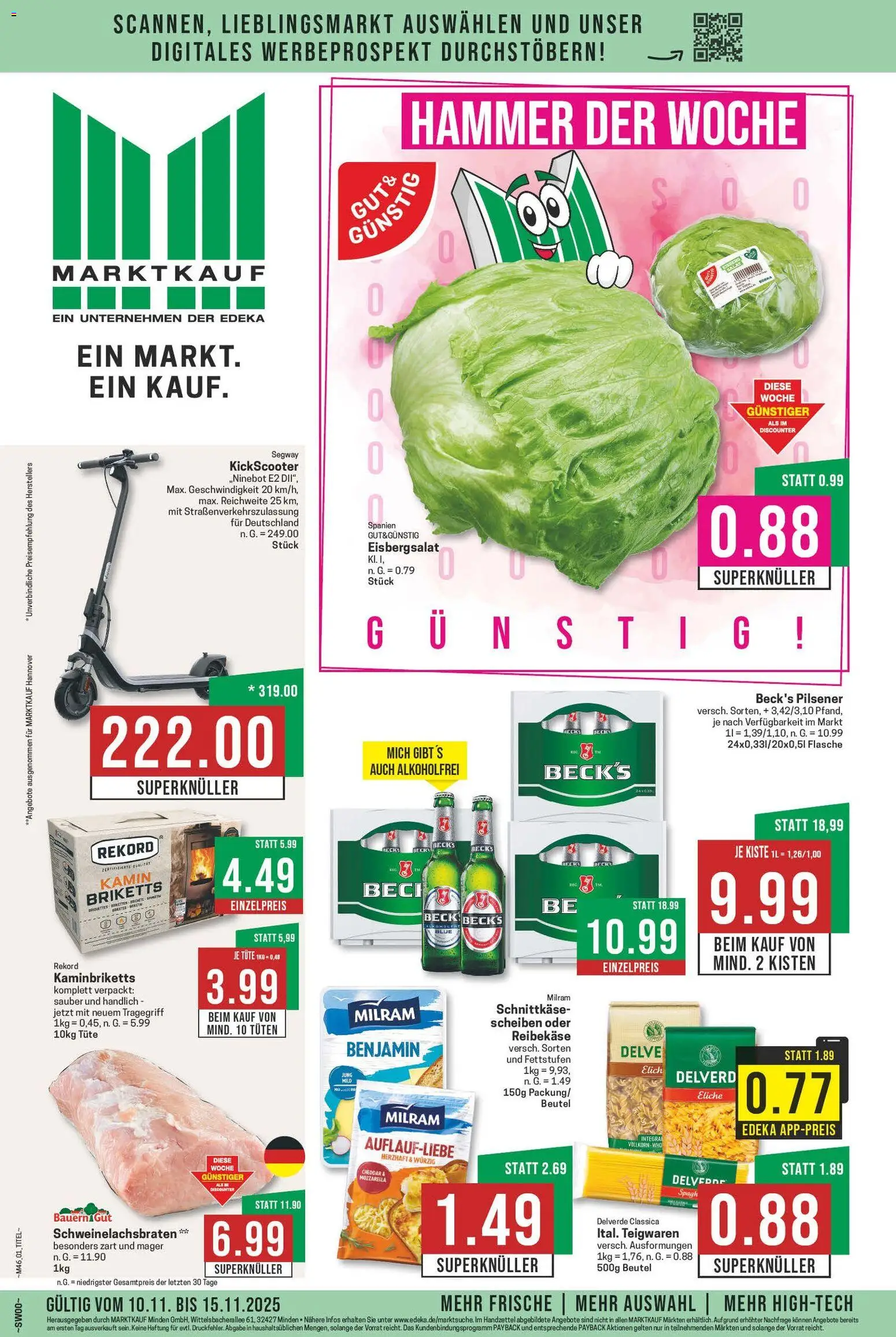 Marktkauf Prospekt 	 – gültig ab 10.11.2025 | Seite: 1