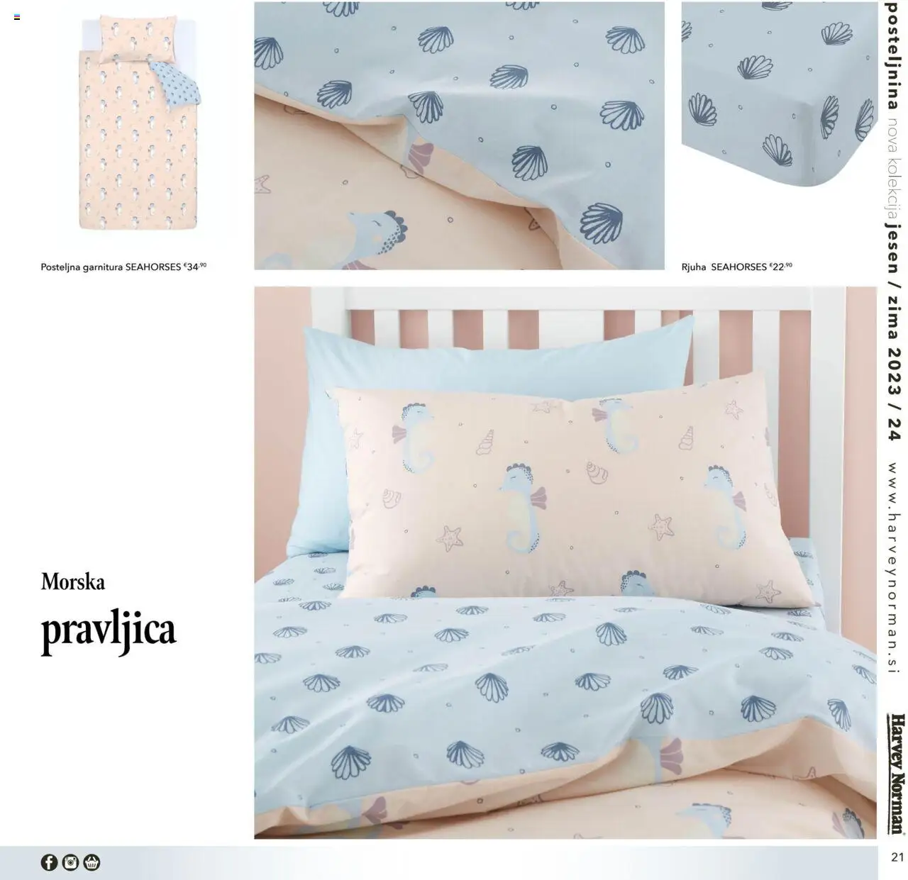 Harvey Norman katalog jesen zima nova otroška posteljnina │ velja od 01.10.2023 | Stran: 21 | Izdelki: Posteljnina, Rjuha