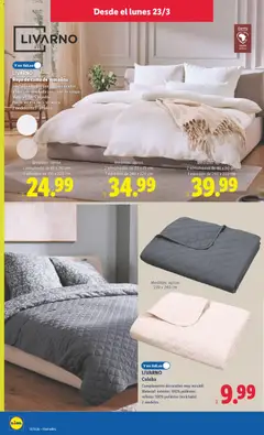 Vista previa Lidl folleto de bazar válido desde el 23.03.2026 | Página: 10 | Productos: Ropa, Funda, Almohada, Colcha