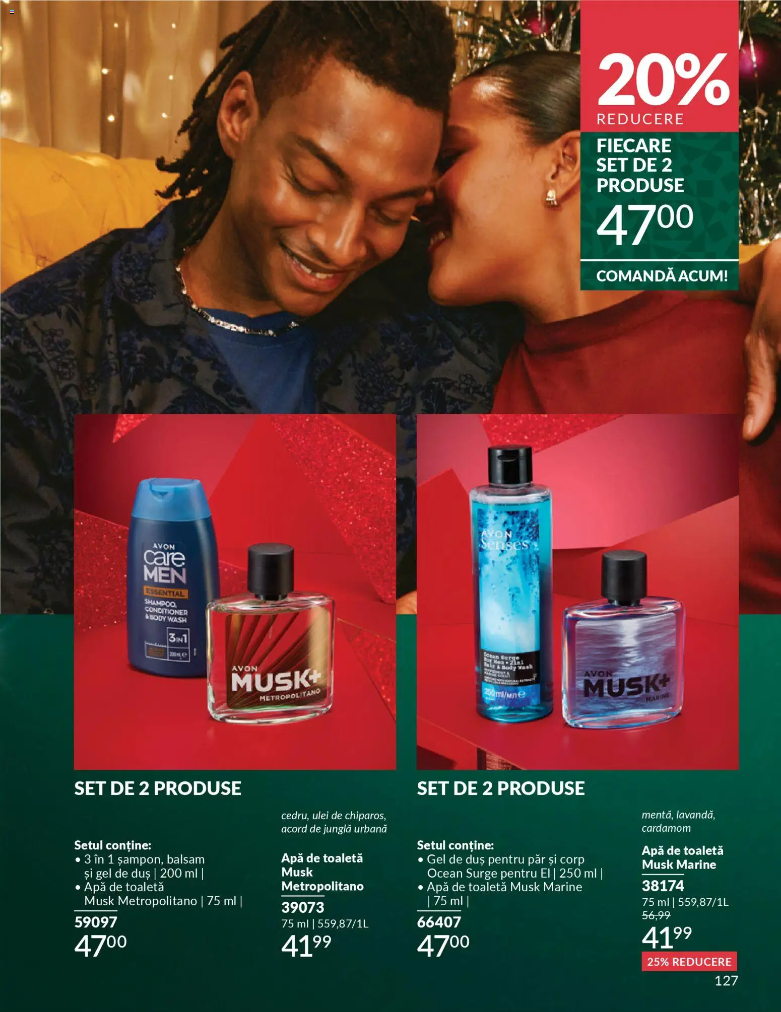 Noul catalog Avon – valabil de la 01.12.2025 | Pagină: 127 | Produse: Body, Balsam, Ulei, Gel de duș
