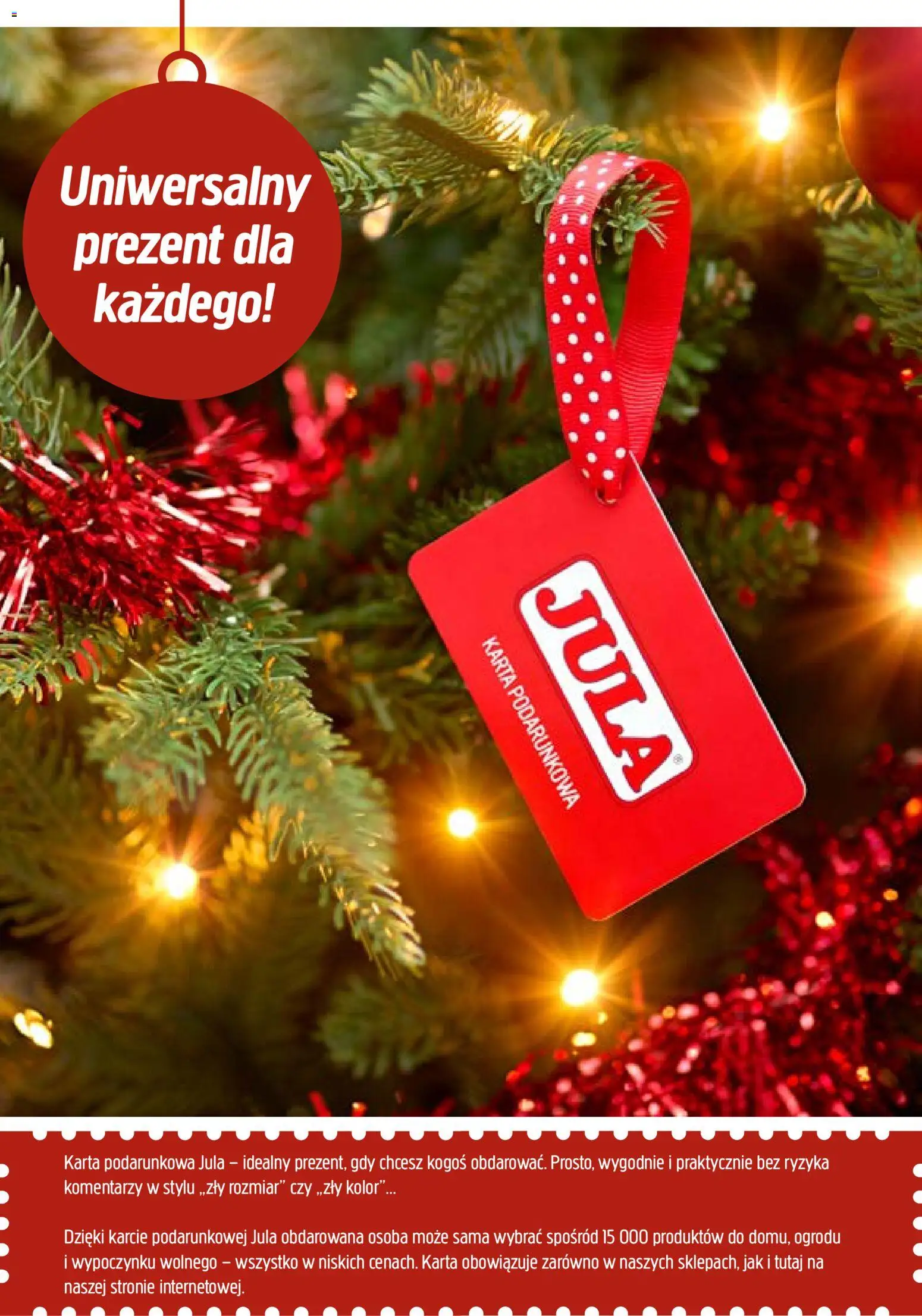 Jula Gazetka - Świąteczny magazyn od 15.12.2025 | Strona: 22 | Produkty: Karta