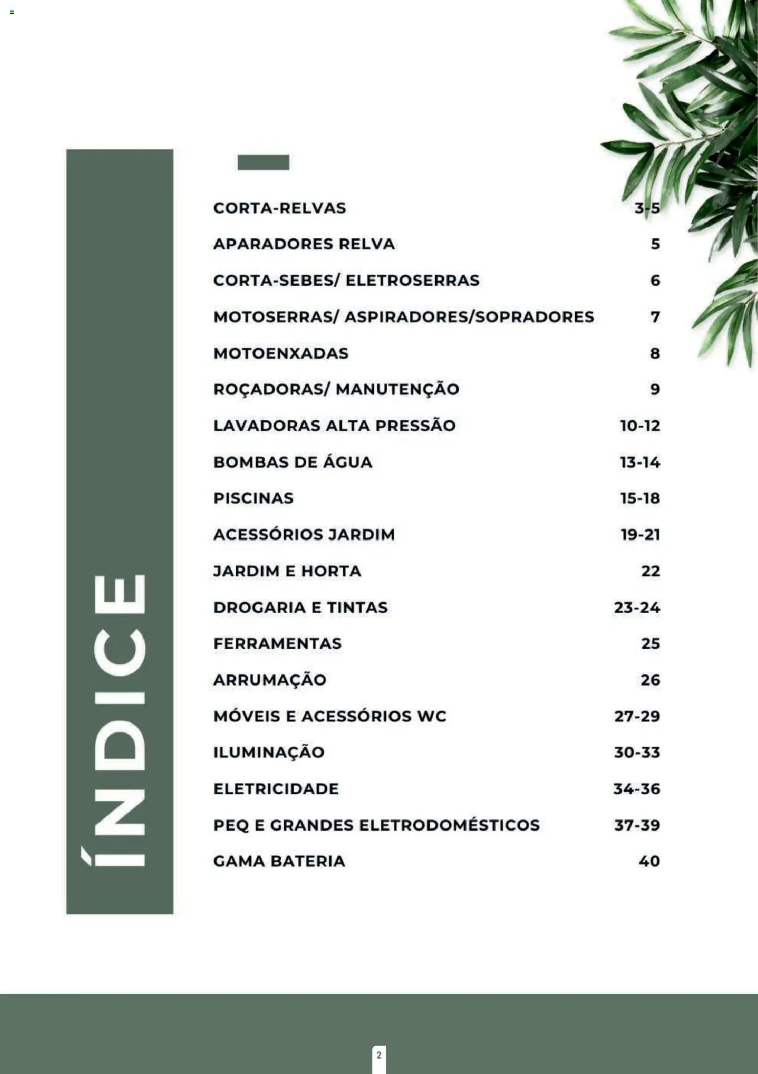 E.Leclerc folheto Jardim Lordelo │ válido de 23.03.2026 | Página: 2 | Produtos: Agua, Piscinas, Ferramentas, Bateria