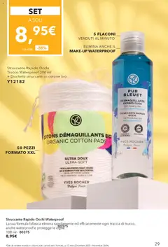 Volantino Yves Rocher del 31.07.2025 | Pagina: 29 | Prodotti: Struccante, Dischetti struccanti, Profumo, Trucco