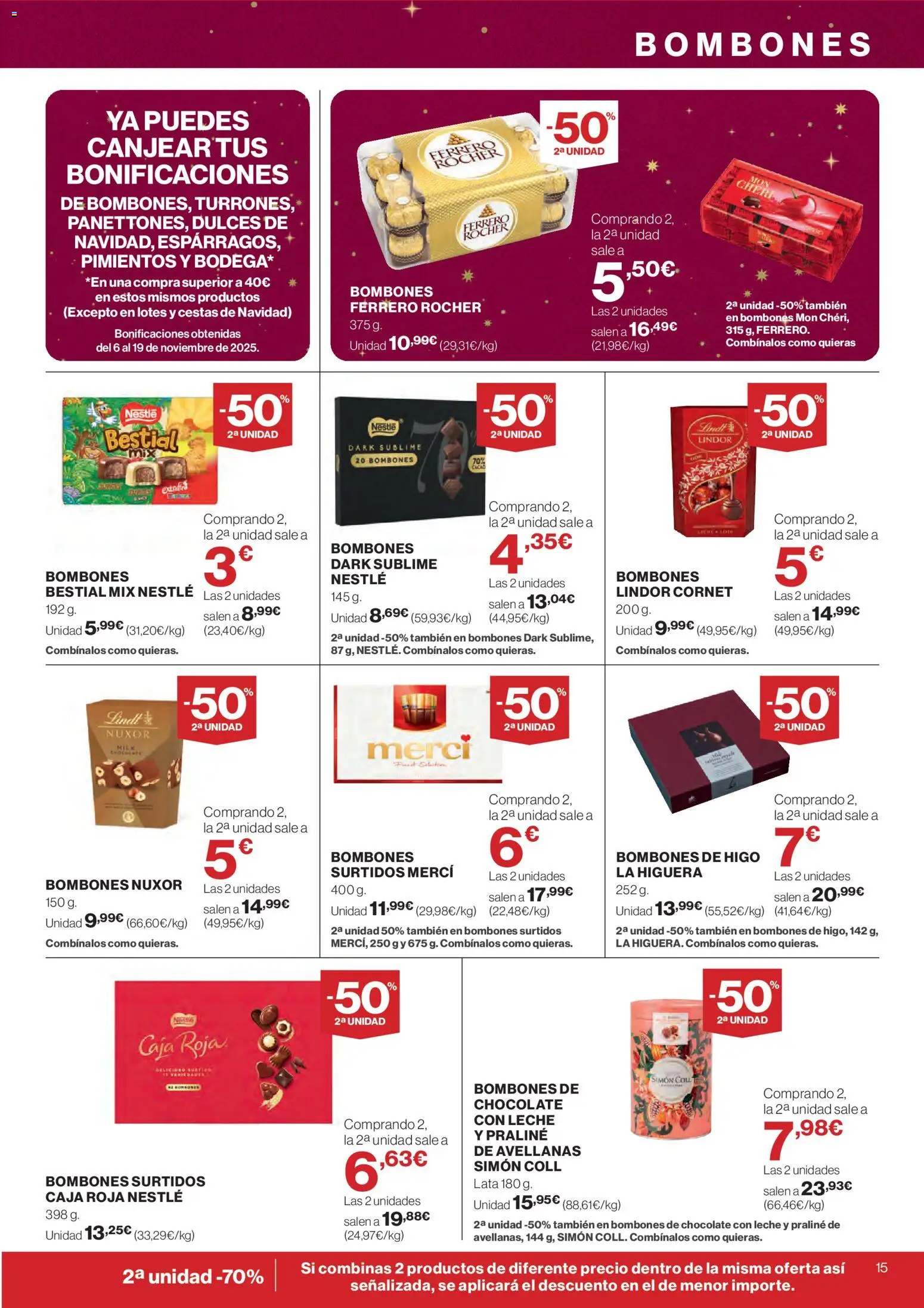 Supercor folleto │ válido desde el 20.11.2025 | Página: 15 | Productos: Leche, Chocolate, Chocolate con leche, Caja