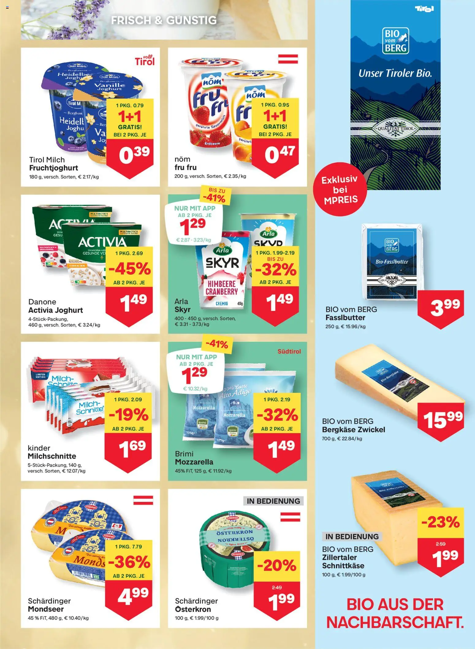 MPREIS Absam gültig ab 27.11.2025 | Seite: 5 | Produkte: Himbeere, Milch, Joghurt