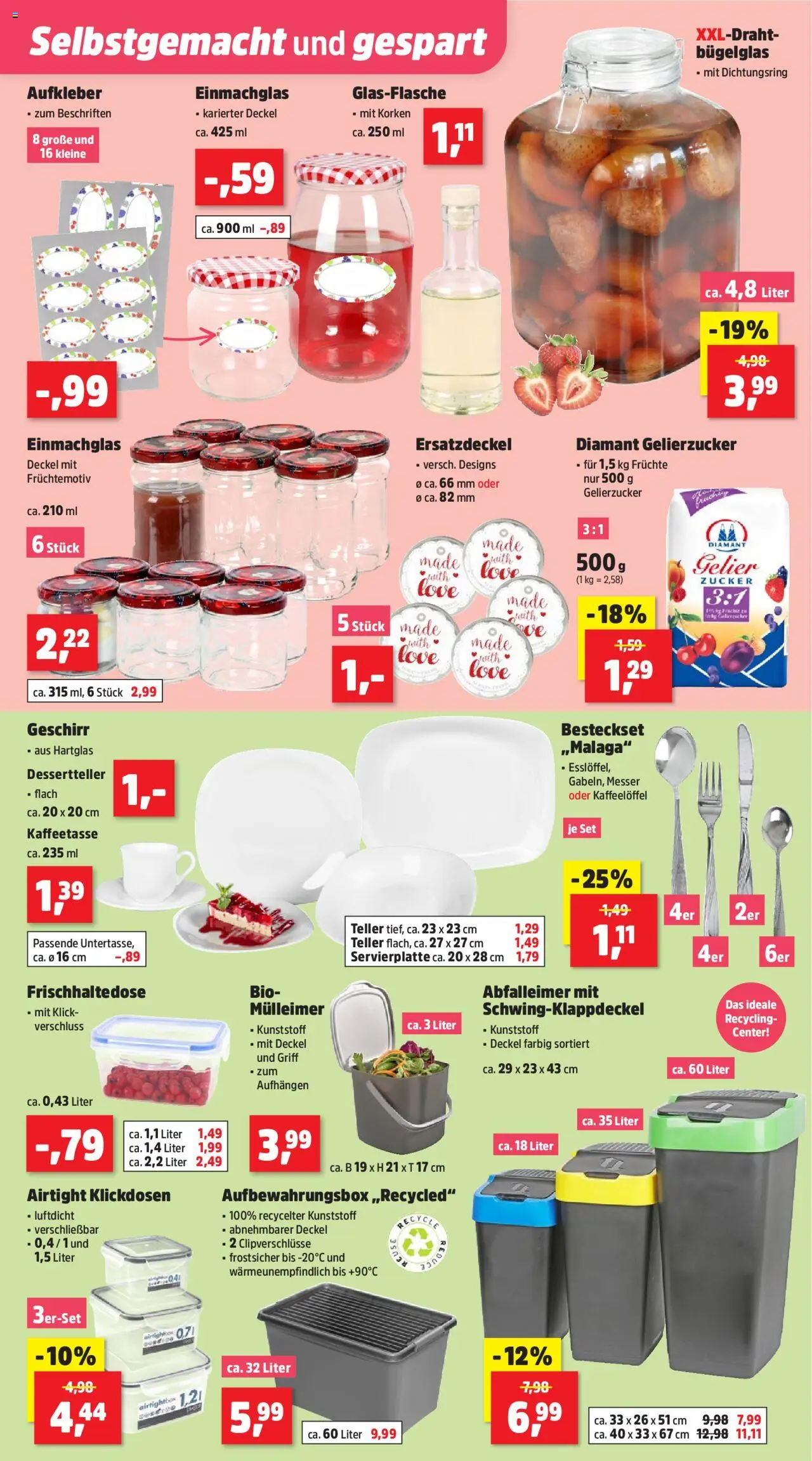 Thomas Philipps Prospekt - gültig ab dem 16.06.2025 | Seite: 9 | Produkte: Gelierzucker, Abfalleimer, Zucker