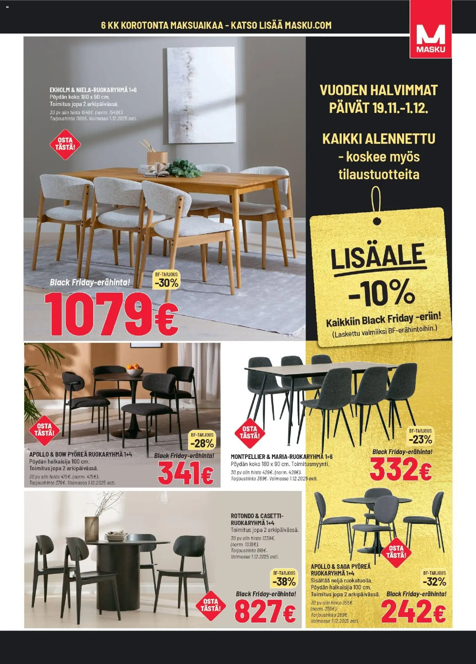 Masku - Black Friday – voimassa 19.11.2025 alkaen | Sivu: 15 | Tuotteet: Ruokaryhmä