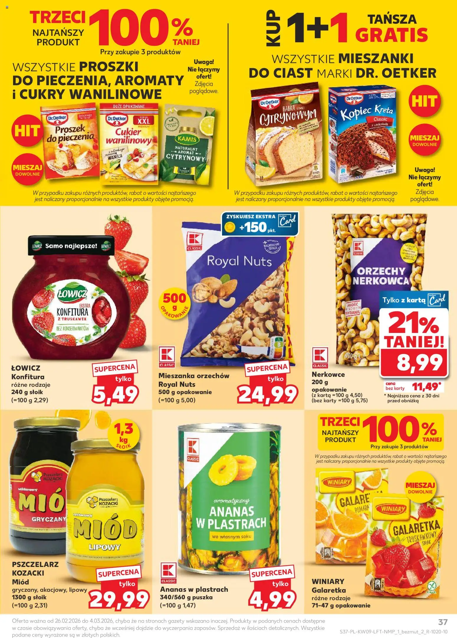 Kaufland gazetka od 26.02.2026 | Strona: 37 | Produkty: Kopiec Kreta, Ananas, Orzechy, Cukier