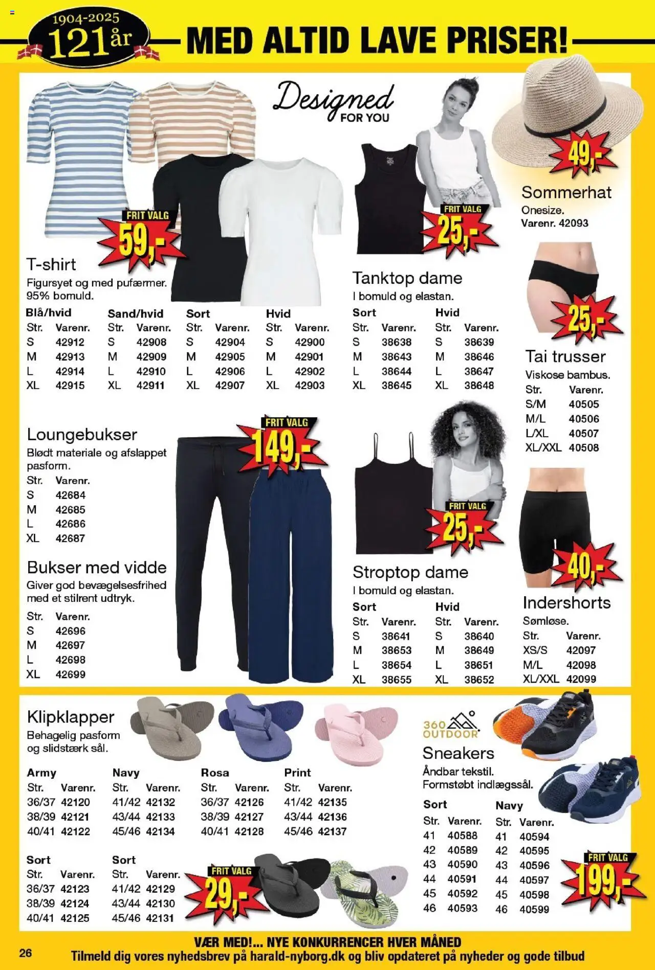 Harald Nyborg Tilbudsavis gyldig fra 03.07.2025 | Side: 30 | Produkter: Tanktop, Bukser, Trusser, Sommerhat