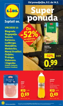 Lidl - Super ponuda - Pregled kataloga iz trgovine Lidl, vrijedi od 09.02.2026