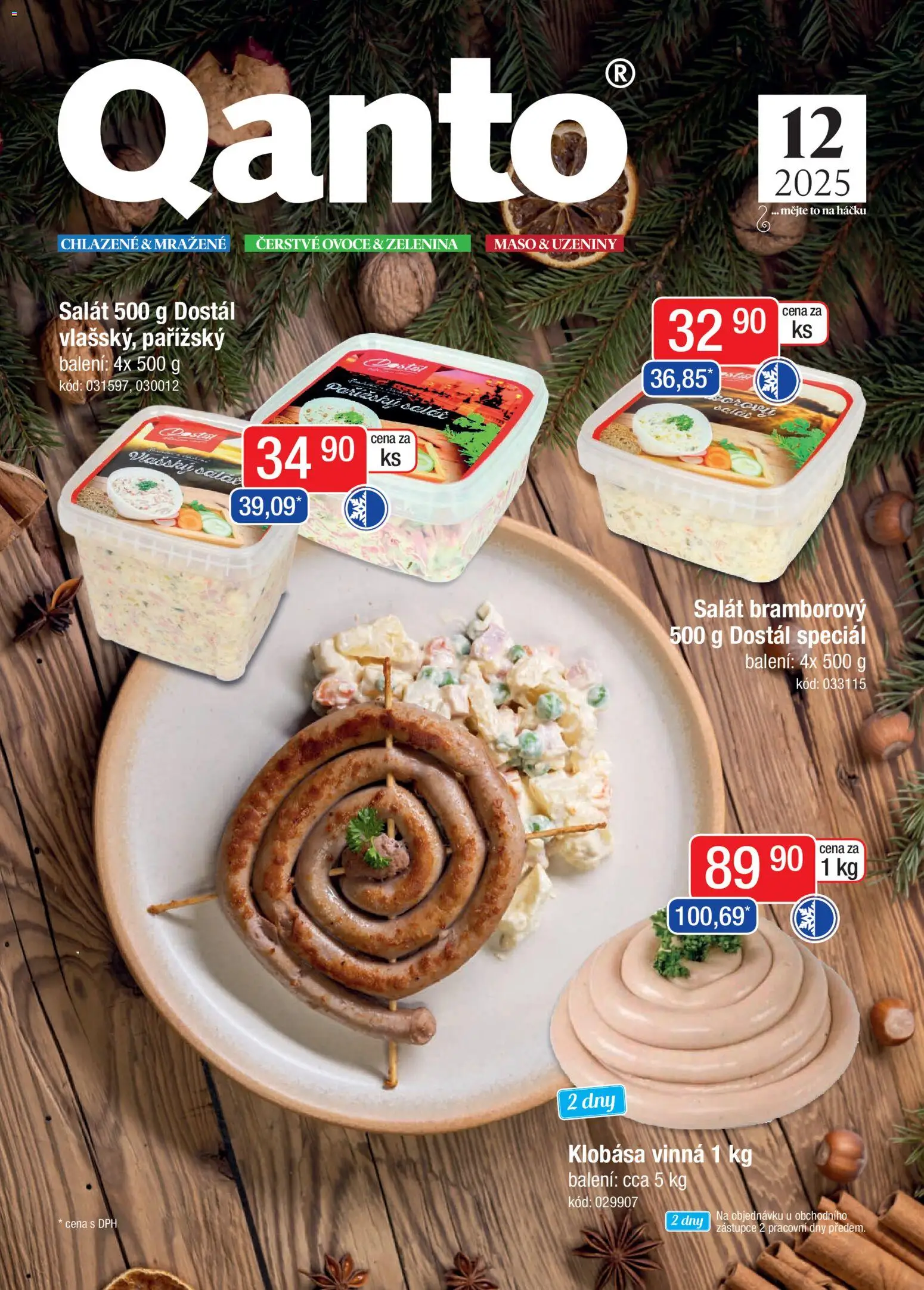 Astur & Qanto leták - Velkoobchod fresh 12/2025 od 01.12.2025 | Strana: 1 | Produkty: Ovoce, Salát, Uzeniny, Zelenina