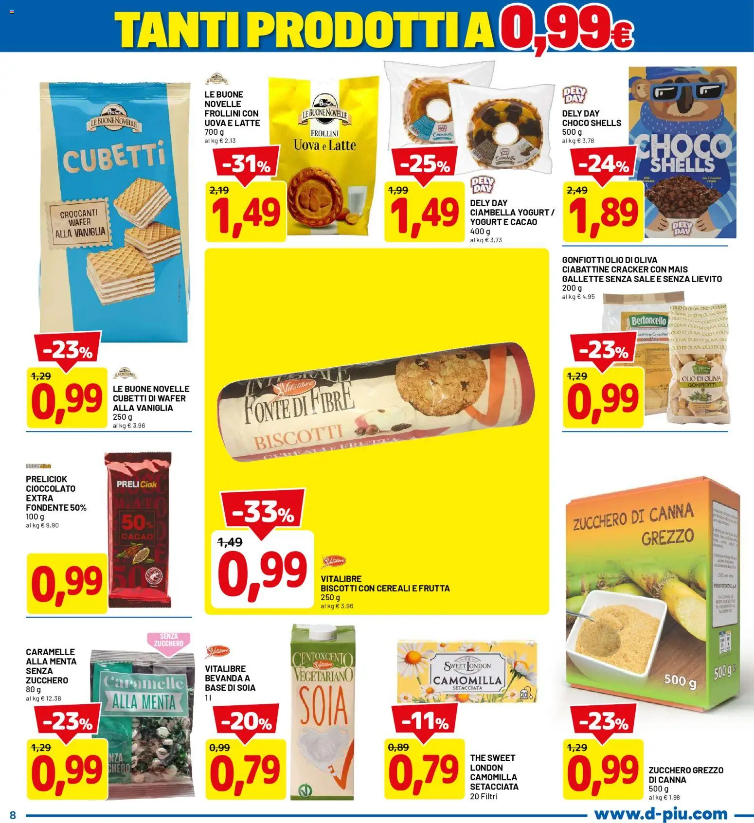 Volantino D Più del 05.03.2026 | Pagina: 8 | Prodotti: Uova, Cioccolato, Latte, Gallette
