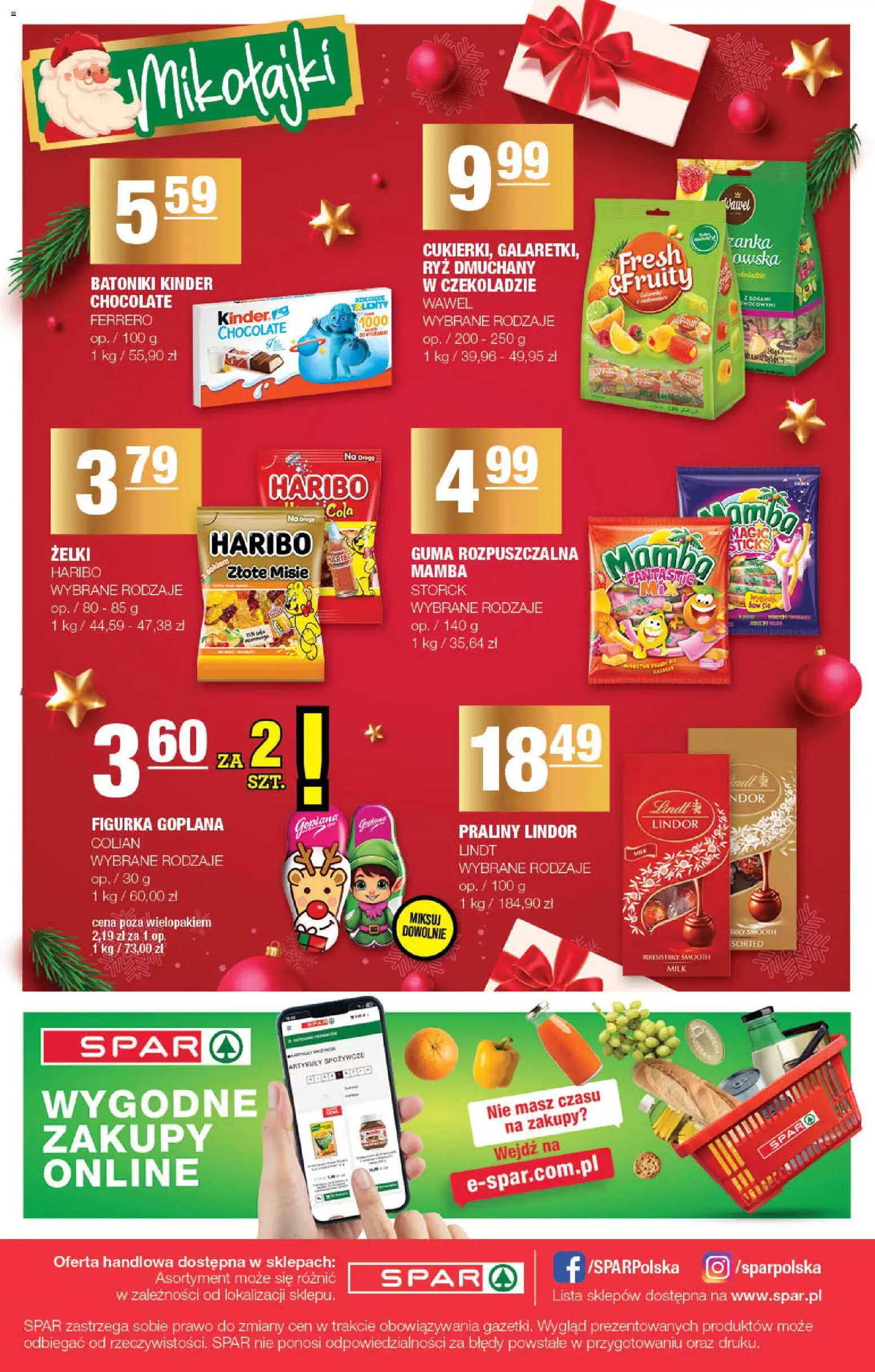 Spar Gazetka od 01.12.2025 | Strona: 8 | Produkty: Żelki haribo, Praliny, Żelki, Ryż