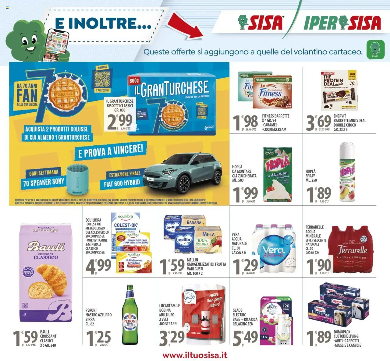 Volantino SISA del 03.10.2025 | Pagina: 21 | Prodotti: Tè, Biscotti, Acqua, The