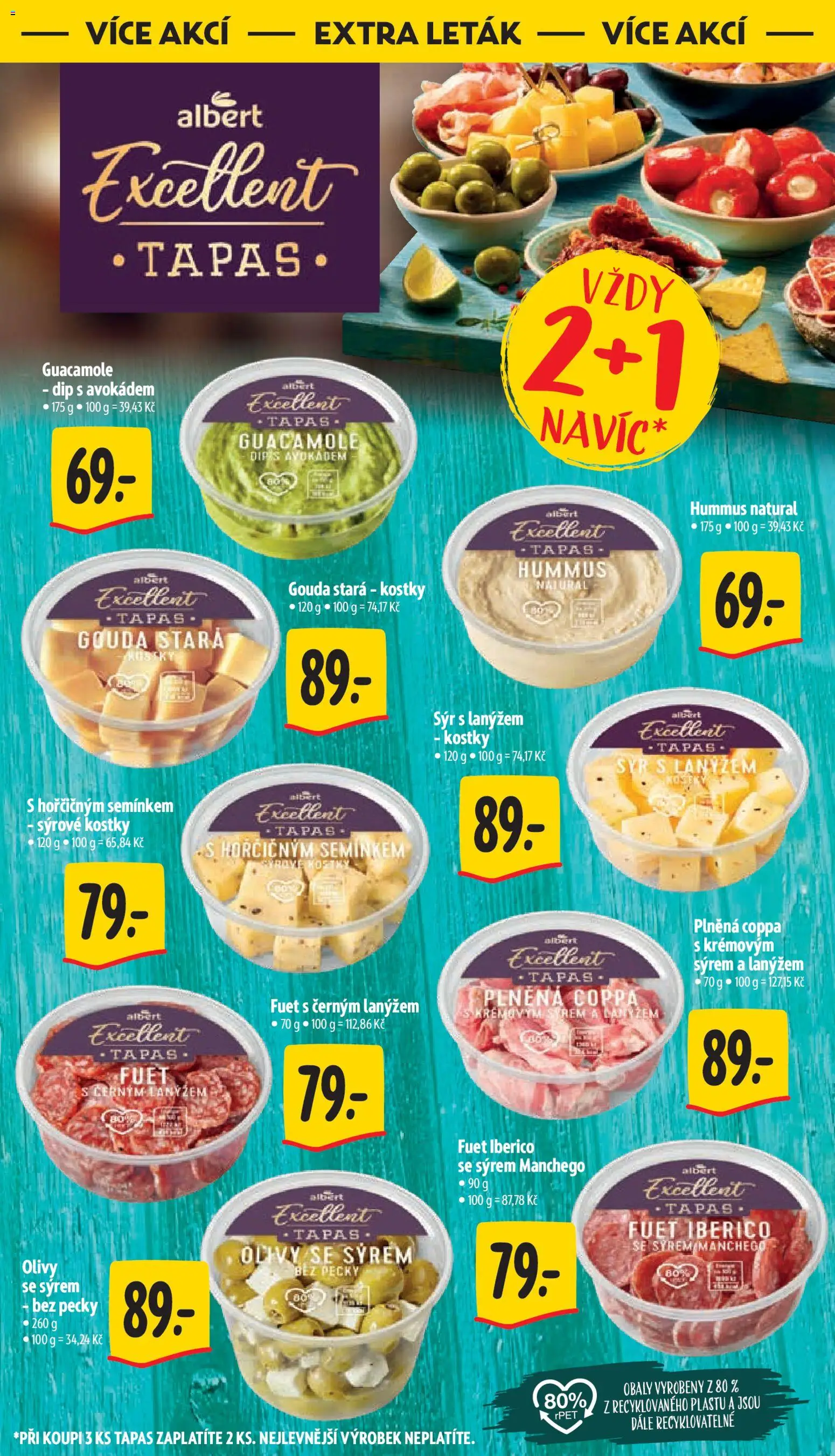 Albert leták - Supermarket od 04.03.2026 | Strana: 41 | Produkty: Hummus, Gouda, Olivy, Guacamole