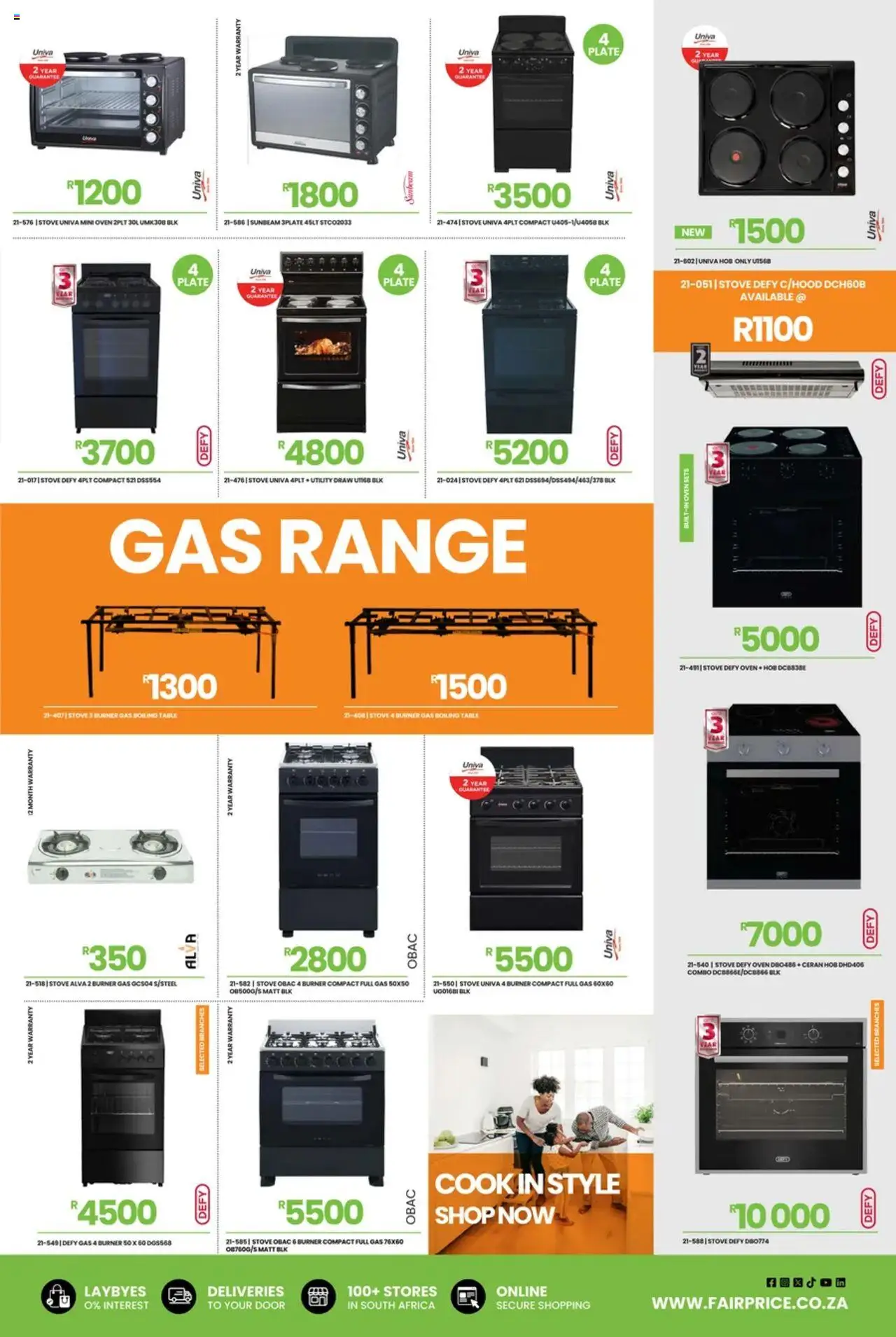 Fair Price Catalogue │ valid from 01.08.2025 | Page: 3 | Products: Oven, Hob, Plate, Table